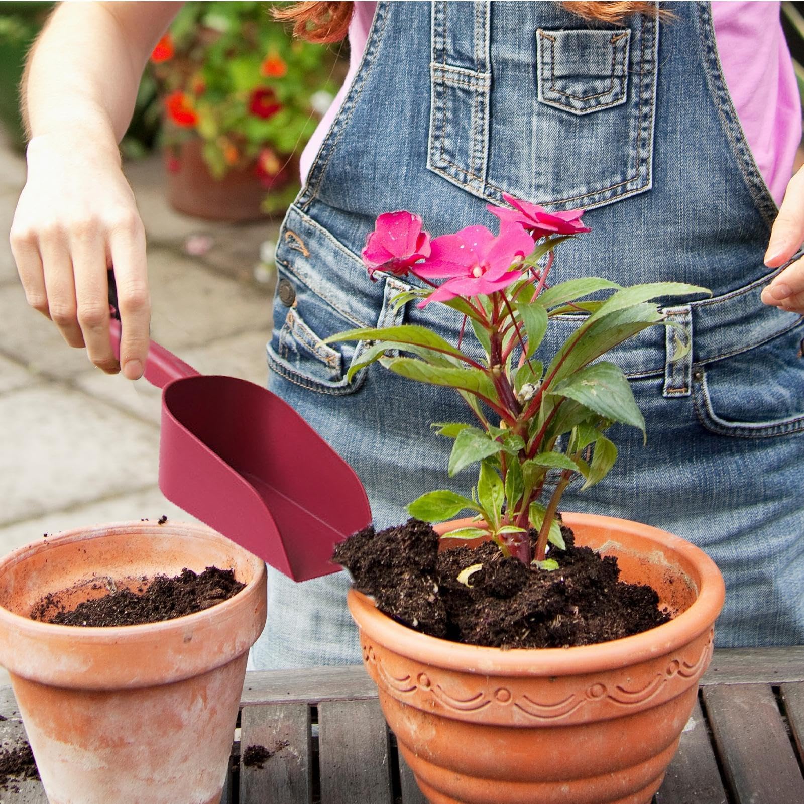 Pala para Arena de Gato, Resistente, Antideslizante y cómodo for Plantar en Interiores, cuidar la Grasa macetas