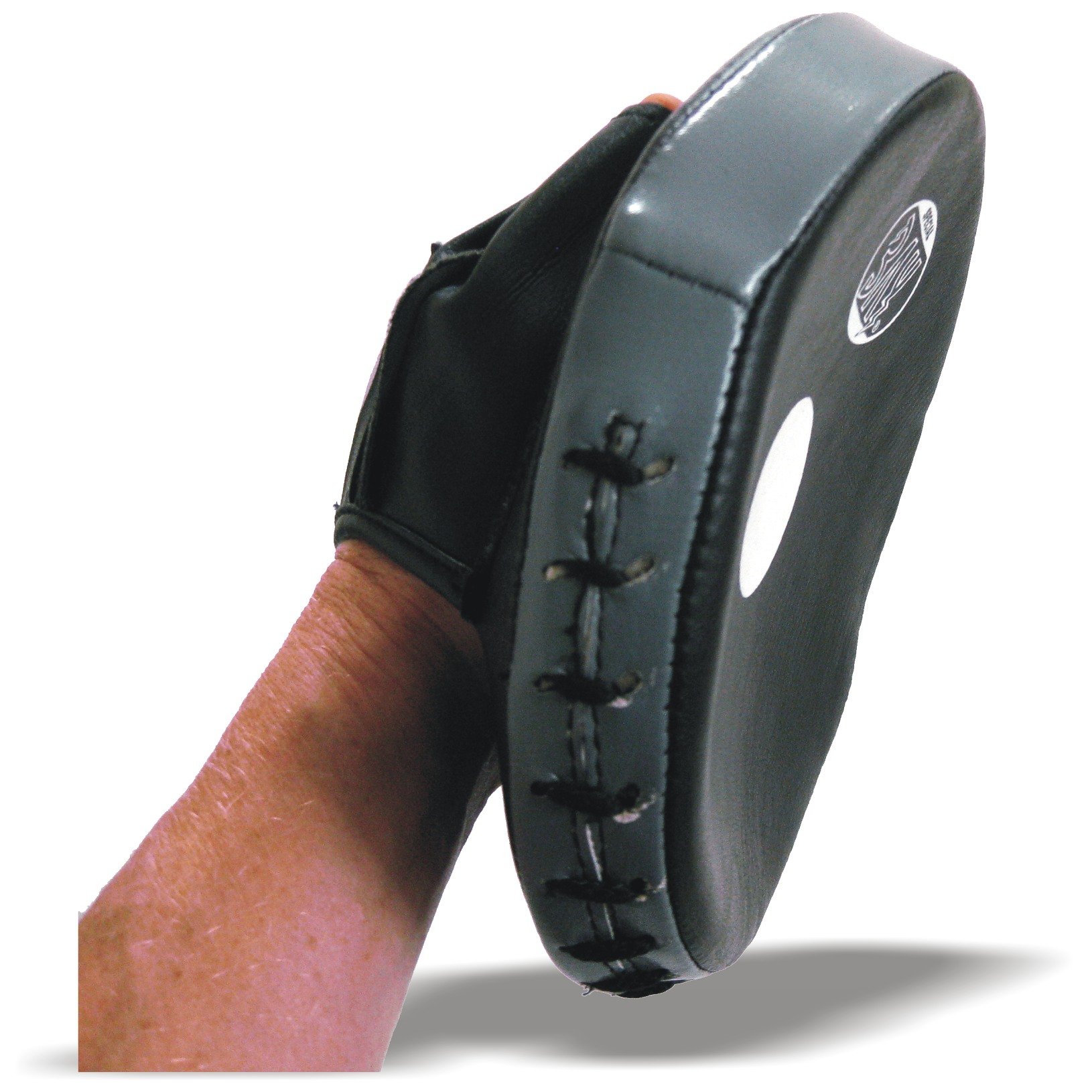 BAY Tactical MMA Fokus-Pratzen, Schwarz/Grau, 18,5 cm Durchmesser
