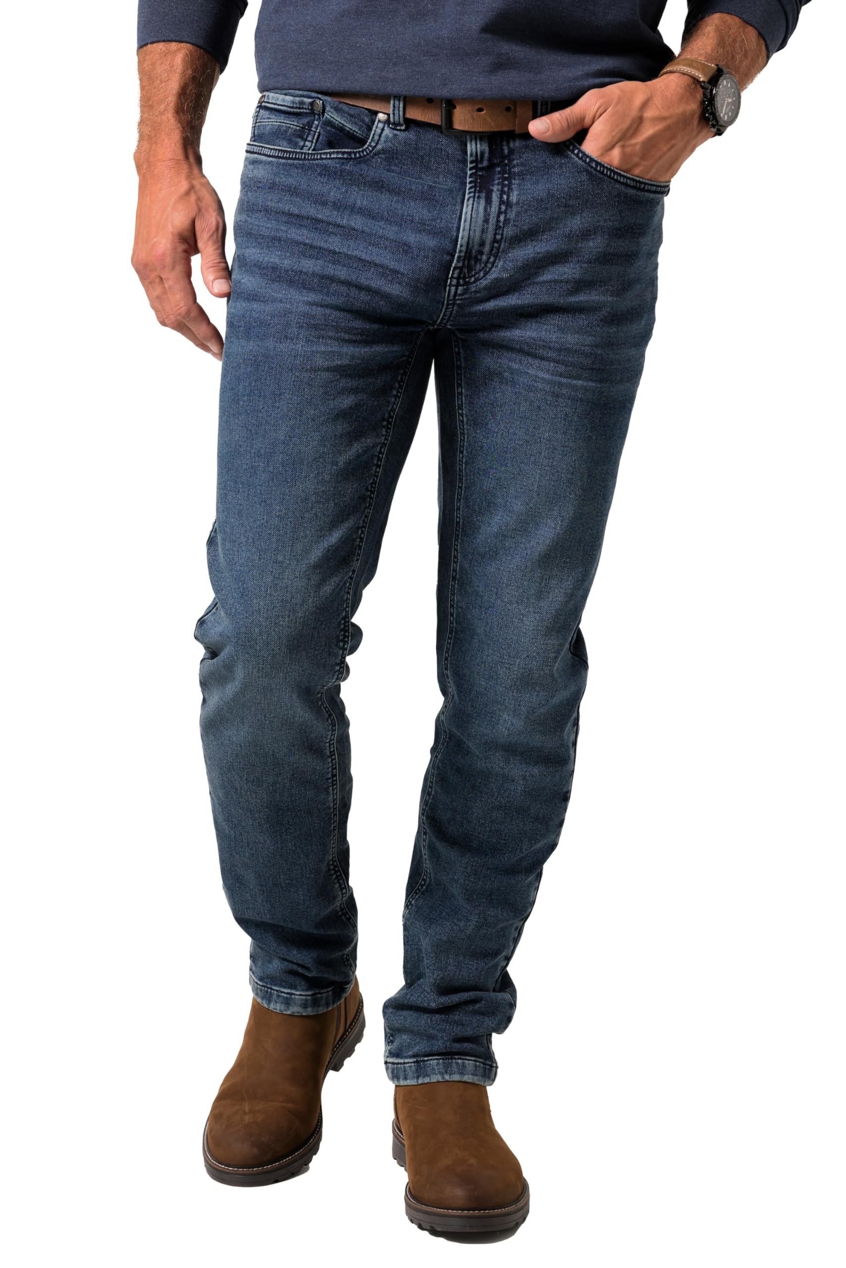 Boston Park Herren große Größen Übergrößen Menswear L-8XL Jeans FLEXLASTIC® Bauchfit, Straight Fit 842126