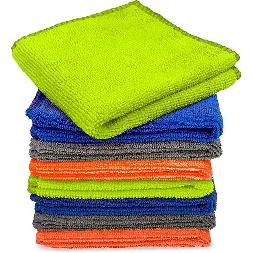 Tukzer Microfiber Cloth Cleaning Kit 8 pcs 25x25 cm