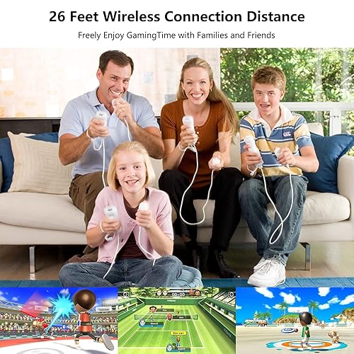 Miniatura 54 de Yosikr Controller for Wii, Remote Controller for Wii with Silicone Case and Wrist Strap Compatible for Wii/Wii U (2 Pack, White and White)