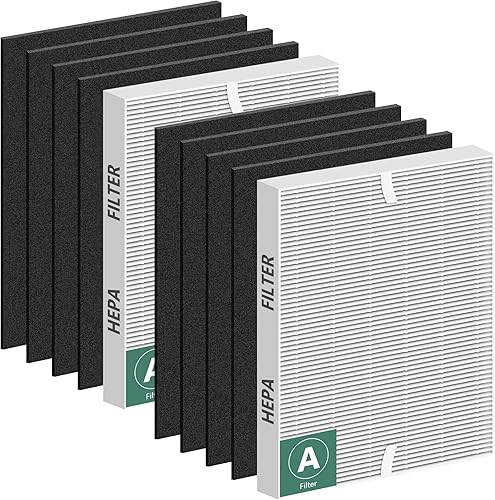 Improvedhand 115115 Filtro A de repuesto compatible con purificador de aire Winix PlasmaWave C535 5300 5300-2 6300 6300-2 5000 9000 C909 AM90, 2