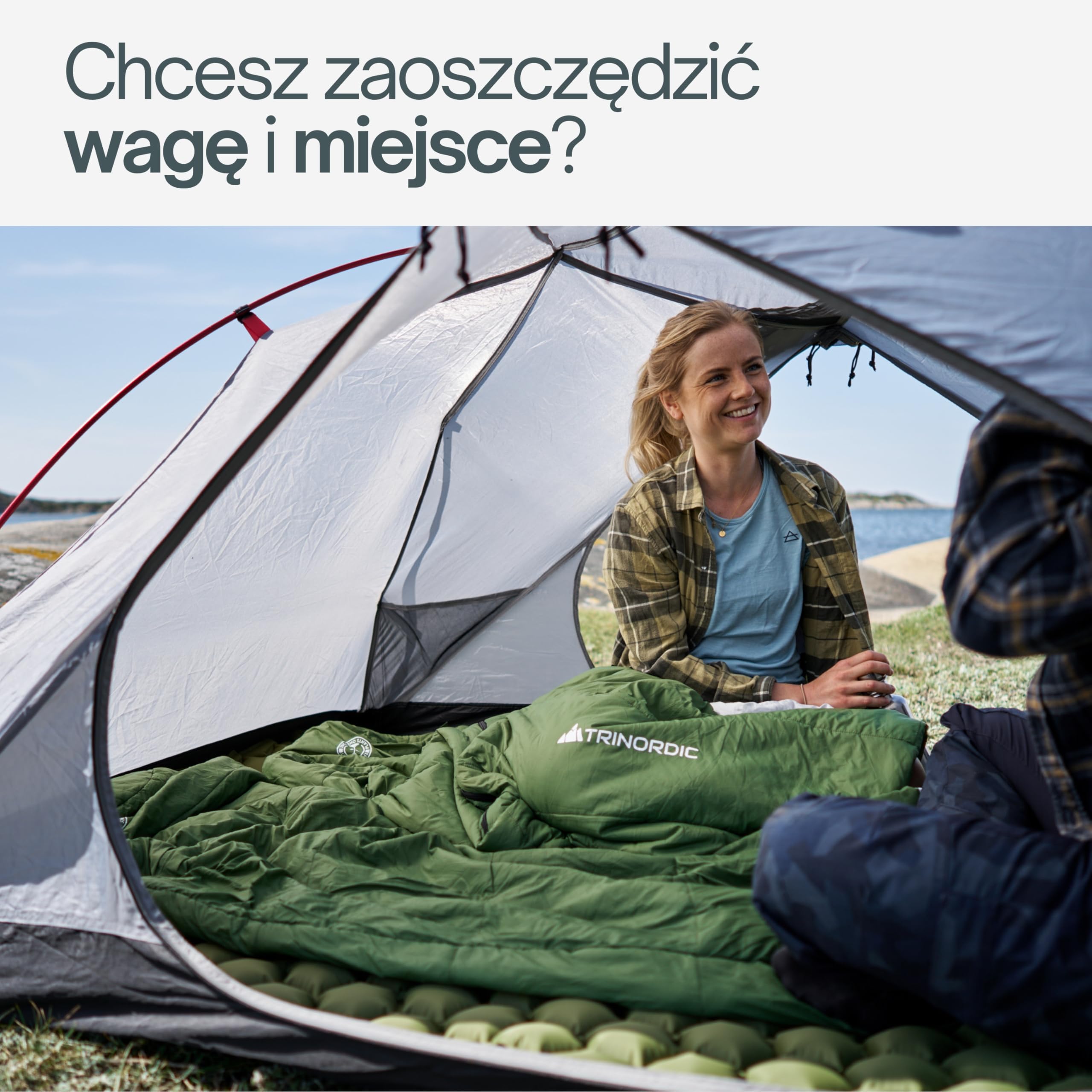 Trinordic Śpiwór Letni Mumia 780g – z Zamkiem Błyskawicznym z Blokadą, Śpiwór Regularny dla Dorosłych