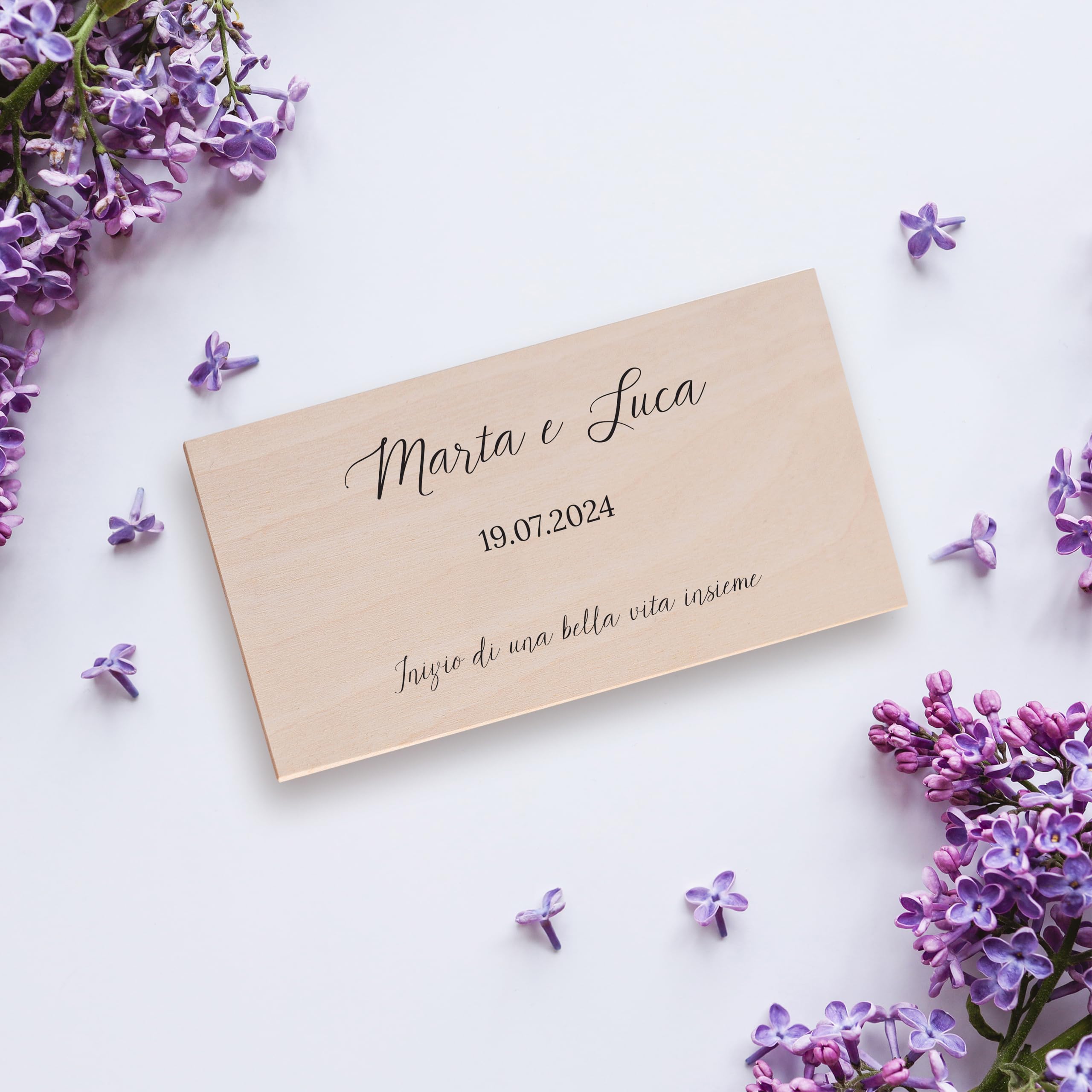 Creative Deco Scatola Regalo in Legno Personalizzata con il tuo Testo, Scatola Porta Soldi | Scatole della Memoria - Personalizzata per Soldi | Incisione | Stampa a colori