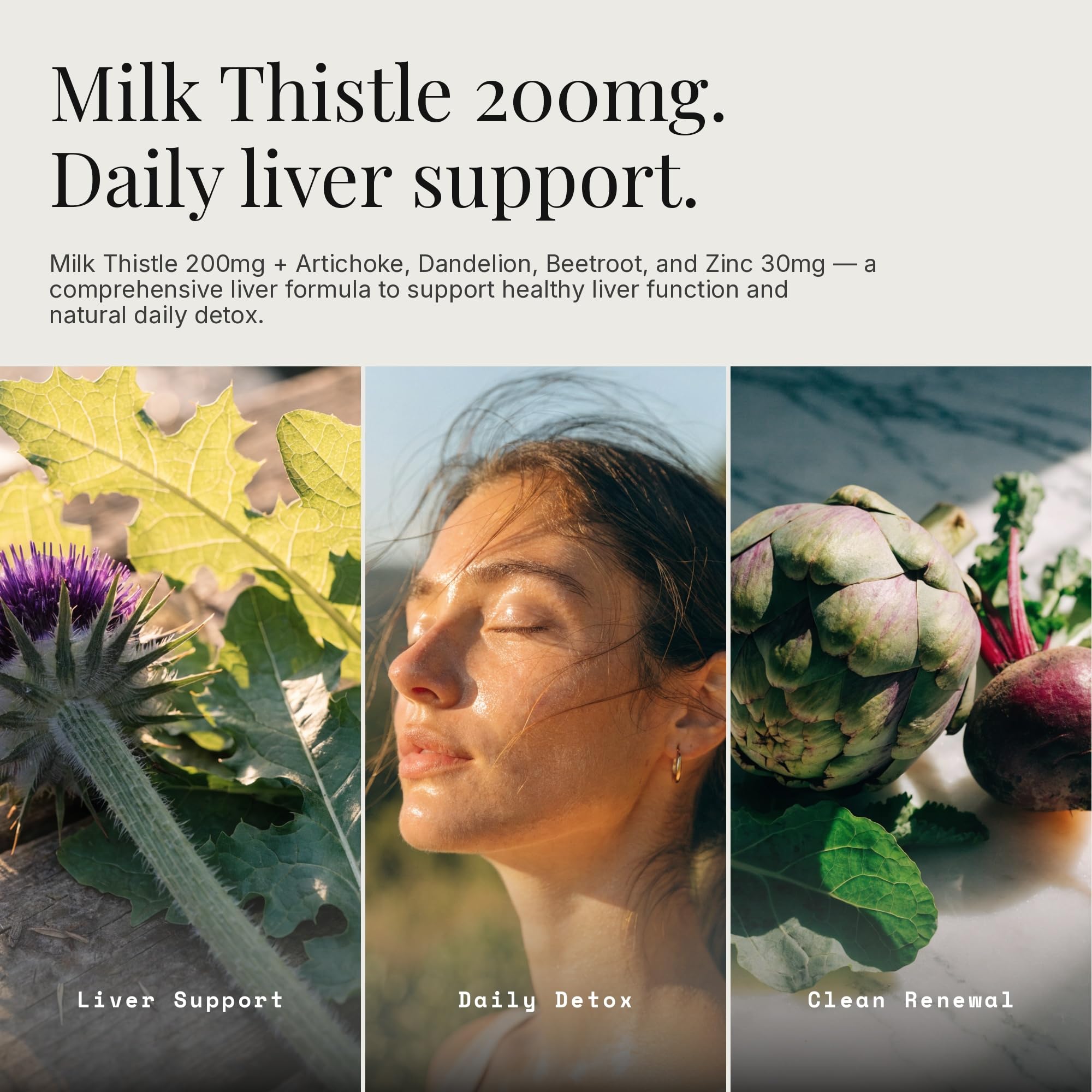 Liver Detox & Support Supplement with Milk Thistle 200mg Dandelion Root Artichoke - 22 Ingredient Liver Health Formula with Zinc Choline Turmeric Berberine - 60 Vegan Capsules — Amazon image 4