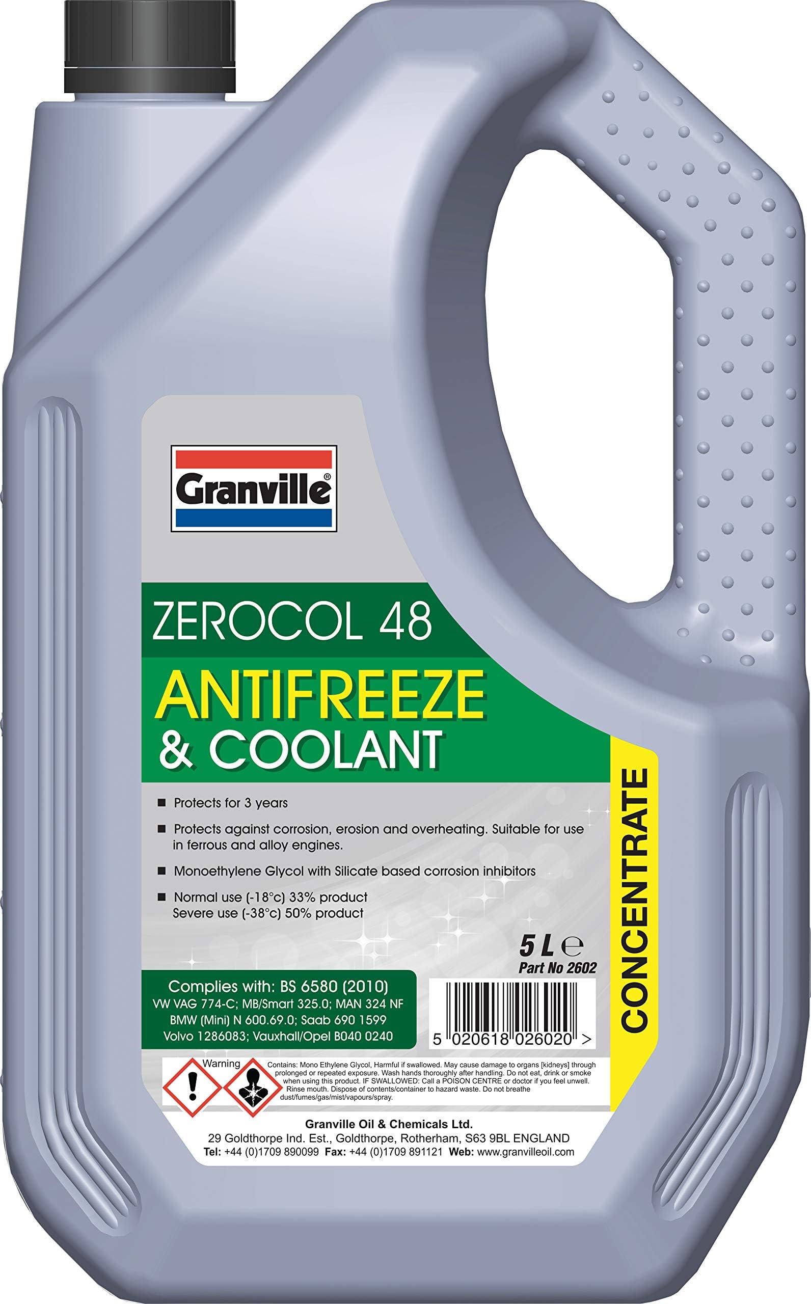 Comma XSG5L Xstream G48 Antifreeze and Coolant Concentrate, 5 Liter