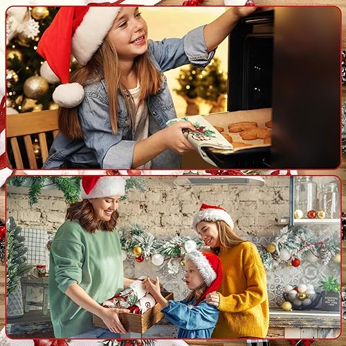 Miniatura 5 de Mixweer 6 toallas de cocina de Navidad, diseño de pájaro cardenal, belén, invierno, para casa de campo, con diseño de feliz Navidad, toalla de mano