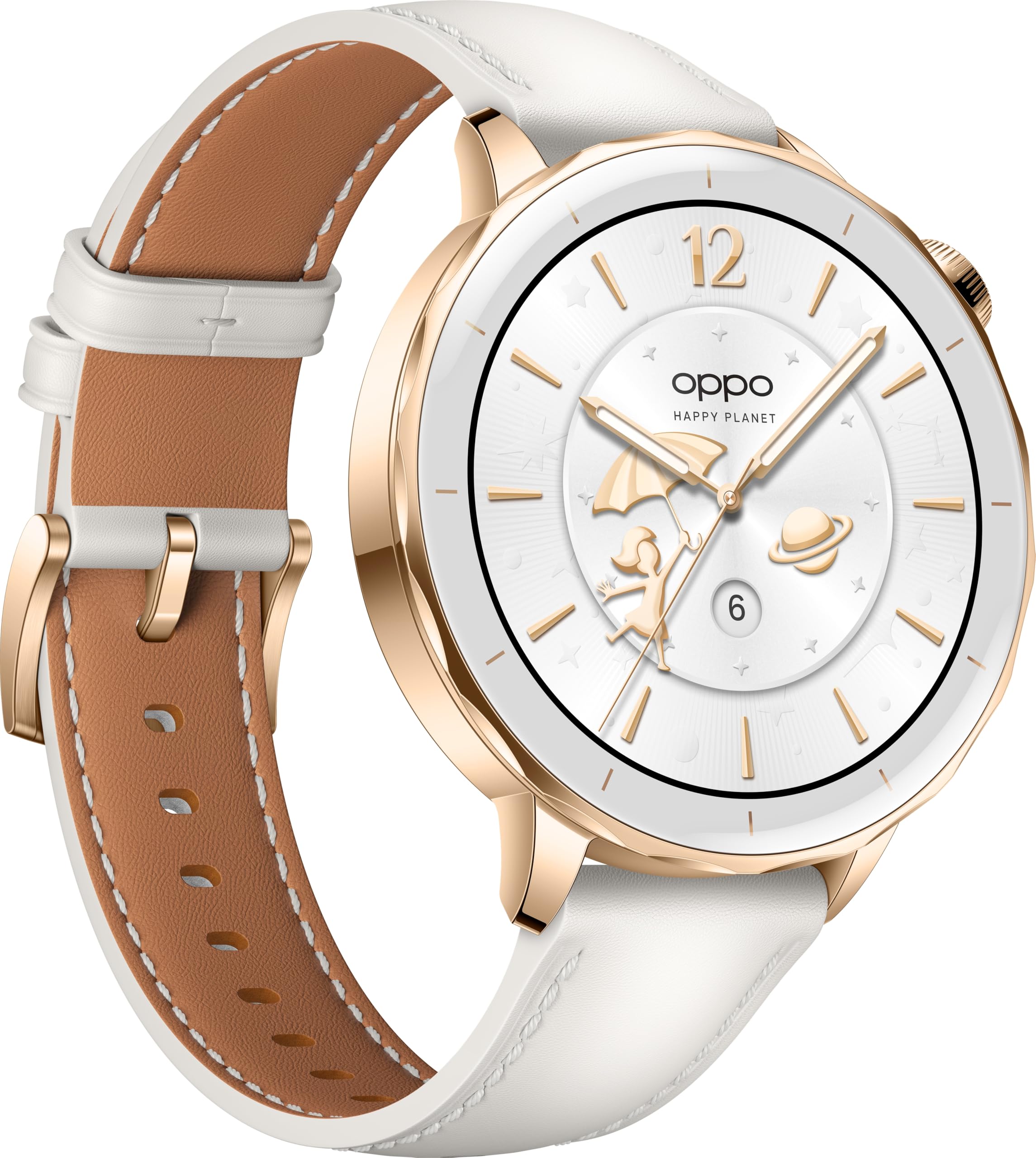 OPPO Watch X2 Mini – Smartwatch con Pantalla AMOLED 1,32", hasta 7 días de batería, GPS, Wear OS by Google, pagos con Google Wallet, Resistente al Agua 5ATM, 100+ Modos Deporte – Glimmer Gold