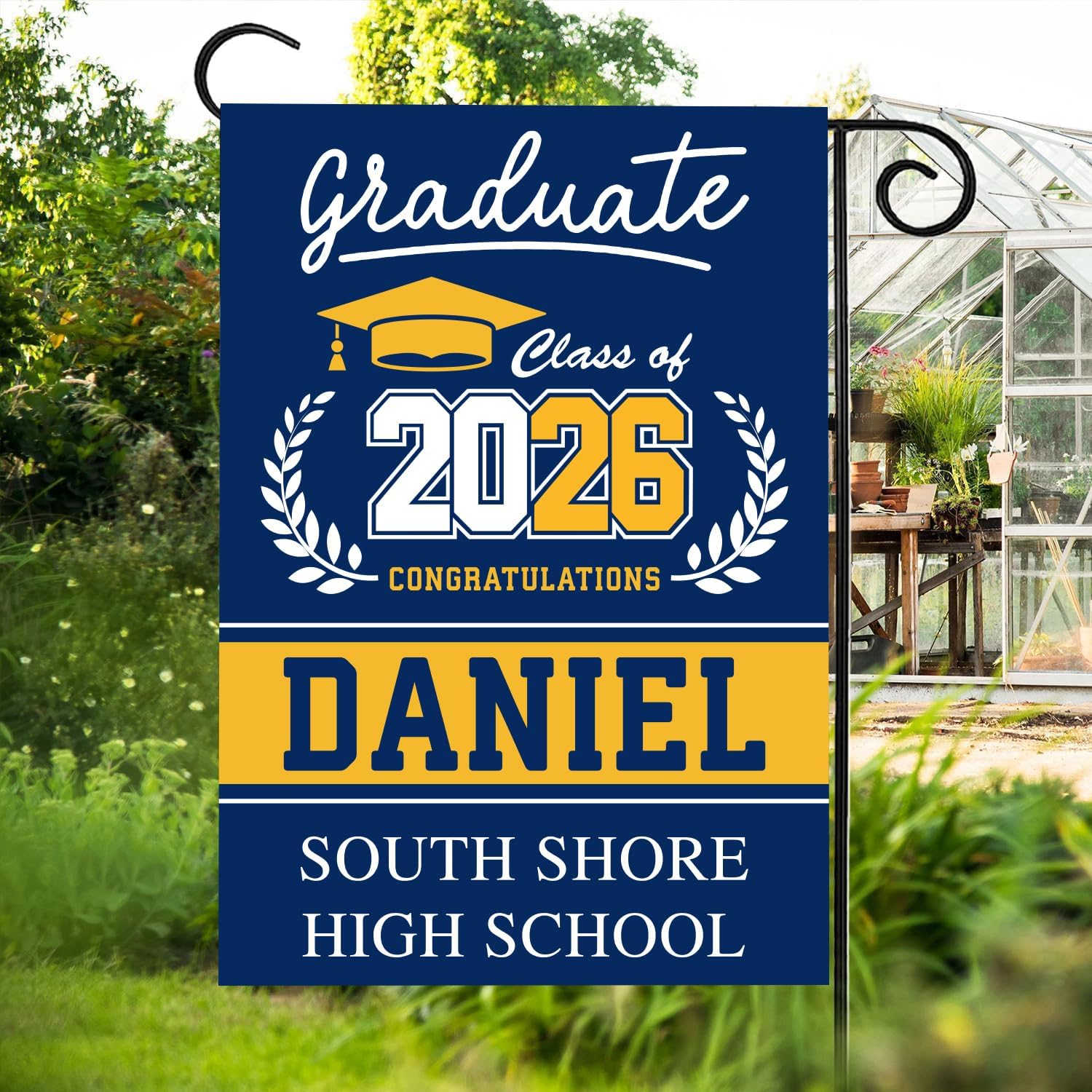 Personalized Graduation Flag 2026, Class Of 2026 Garden Flag, Grad Flag, 2026 Graduate Banner, College Grad Flag, Graduation Decoration - Senior Graduation Flag, High School Graduation 2026