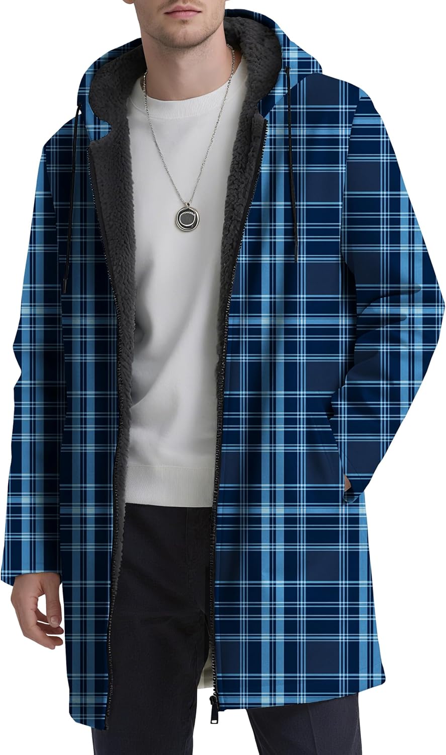 Mens Heated Jacket Casual Fall Winter Heavyweight Hooded Athletic Graphic Knitwear Warm Zippered Cardigan Sweater