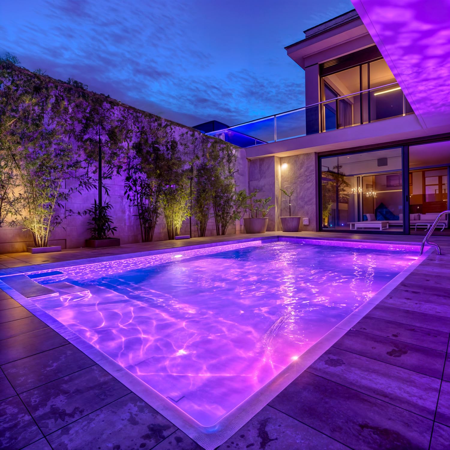 LEDKIA LIGHTING Faretto Piscina LED Superficie RGB Waterproof 12V AC IP68 Acciaio Inox 35W Sì RGB