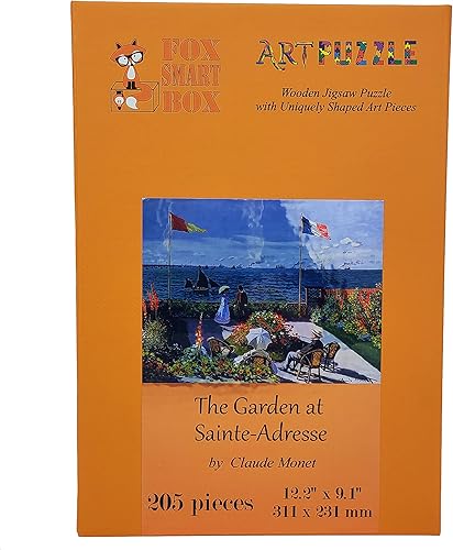 Miniatura 8 de FoxSmartBox - Rompecabezas de madera para adultos, piezas de forma única, fabricado en los Estados Unidos por FoxSmartBox - 205 piezas - The Garden