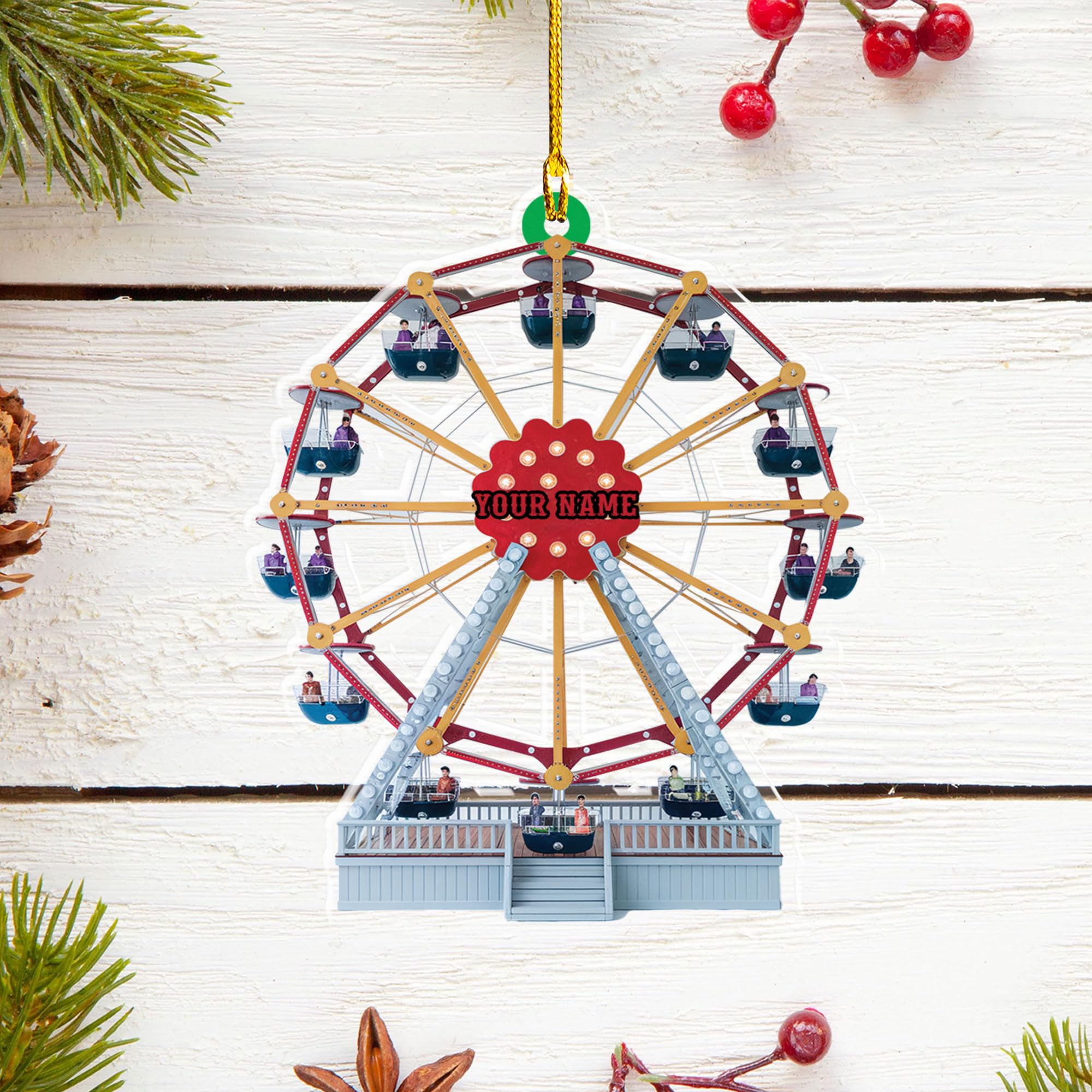 Amazon.com: Personalized Ferris Wheel Christmas Ornament 2024