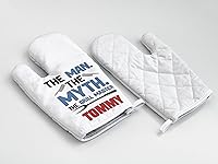 Vista 4 de Lemon - Juego de manoplas de horno personalizadas y soporte para ollas Mitón de horno Soporte para ollas Regalos de cocina Inauguración