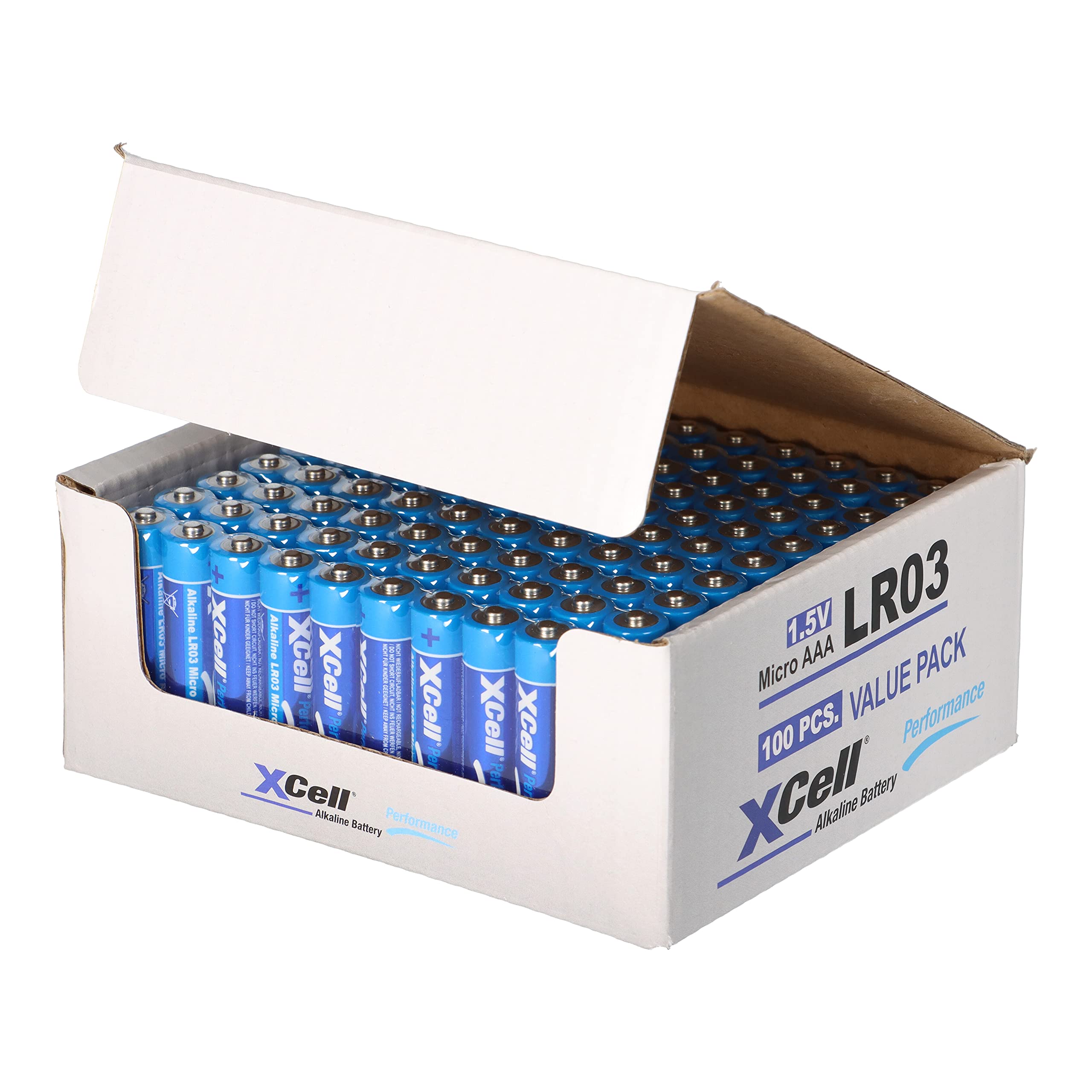 XCell Lot de 200 piles alcalines AAA Micro Super Performance 1,5 V