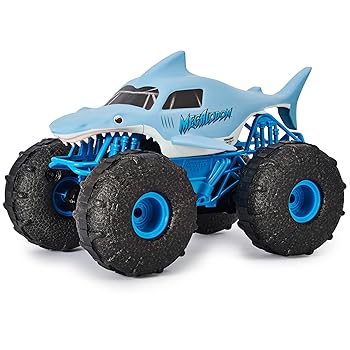 Monster Jam Official Grave Digger Trax All-Terrain Remote Control Outdoor Vehicle