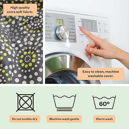 Vista 93 de My Brest Friend Funda de almohada de lactancia de lujo, ideal para madres lactantes, almohada no incluida, rosa suave