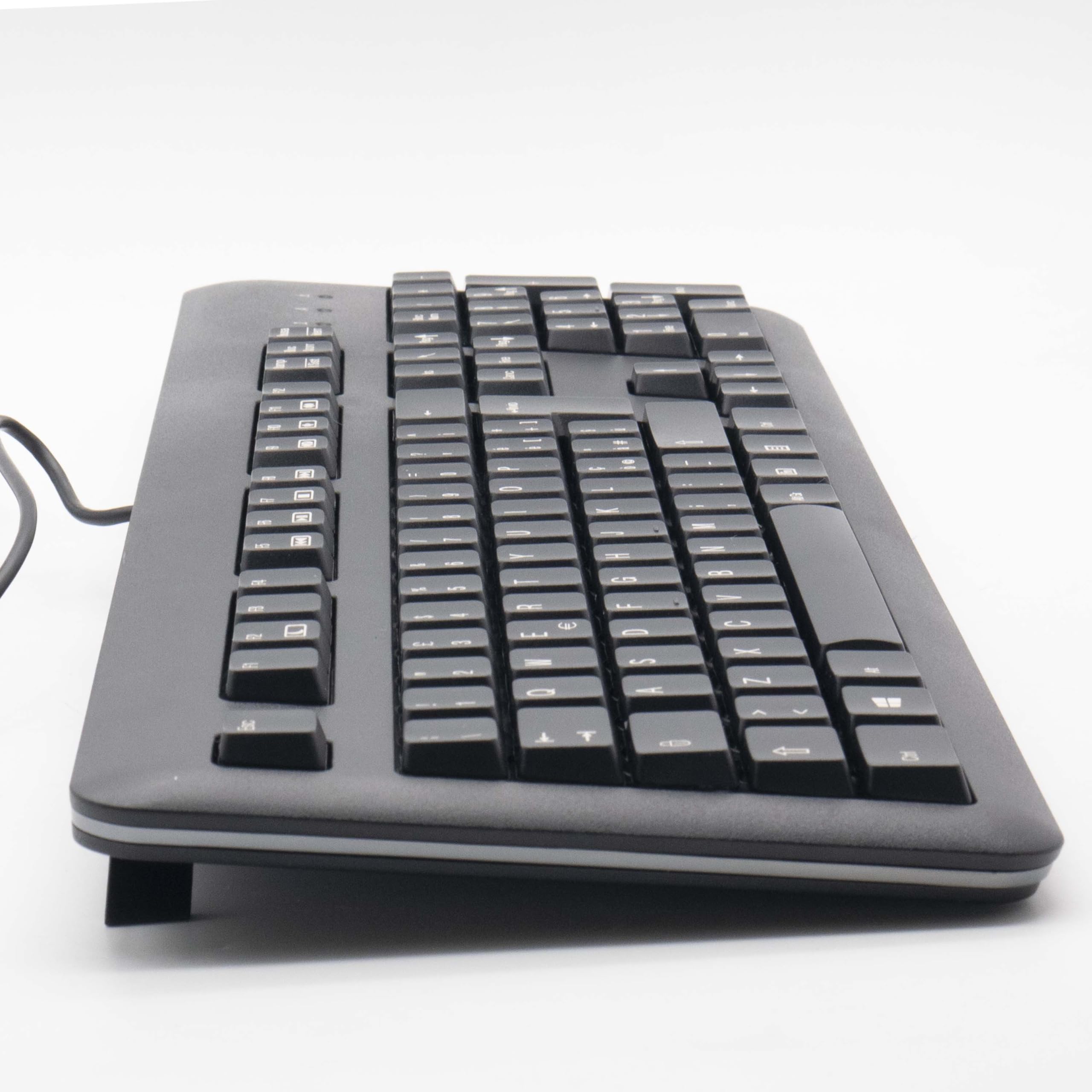 SIMPLETEK - Tastiera USB Cablata | Layout Italiano | Full-Size | Plug and Play |Ideale per Uffici | Durata 20 Milioni di Tasti