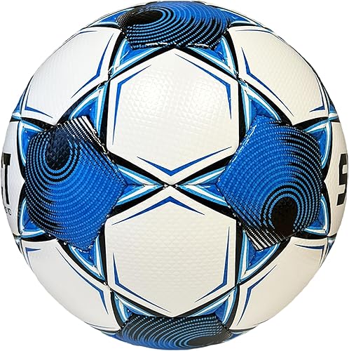 Miniatura 9 de Select Balón de fútbol número 10, paquete de 8 pelotas con bolsa de lona y bomba de mano, blancorojomorado V23, tamaño 5