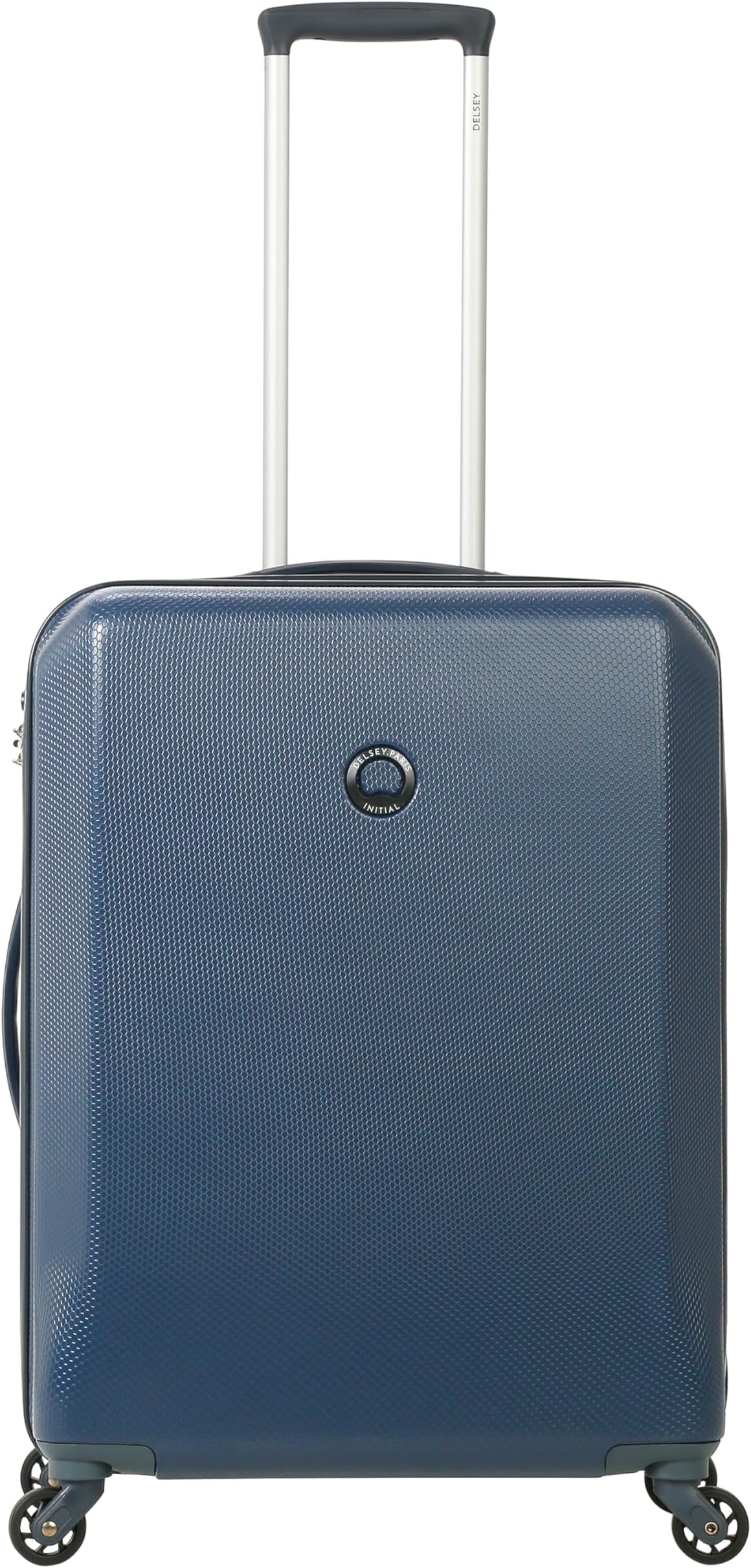 Misam 66 cms Medium Check-in ABS Hardside 4 Wheels Suitcase/Luggage/Trolley Bags for Travel with TSA Lock (Blue)