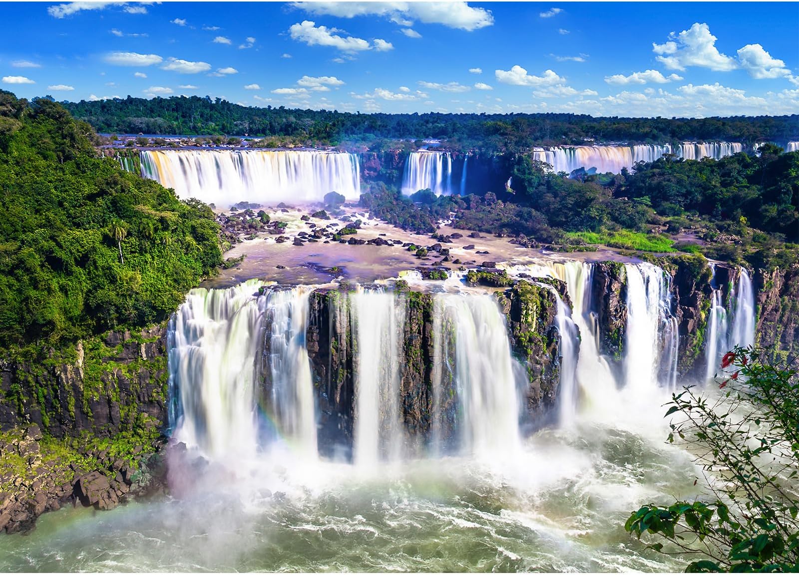 HUADADA Jigsaw puzzles for adults 1000 piece jigsaw puzzles for adults jigsaws 1000 pieces for adults Challenging Game (Iguazu Waterfalls) (GSSQ0029-0001)