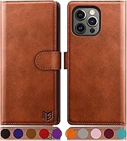 Vista 8 de SUANPOT for iPhone 13 Pro（Non iPhone 13 6.1 5G with RFID Blocking Wallet case Credit Card Holder,Flip Book PU Leather Phone case Shockproof Cover