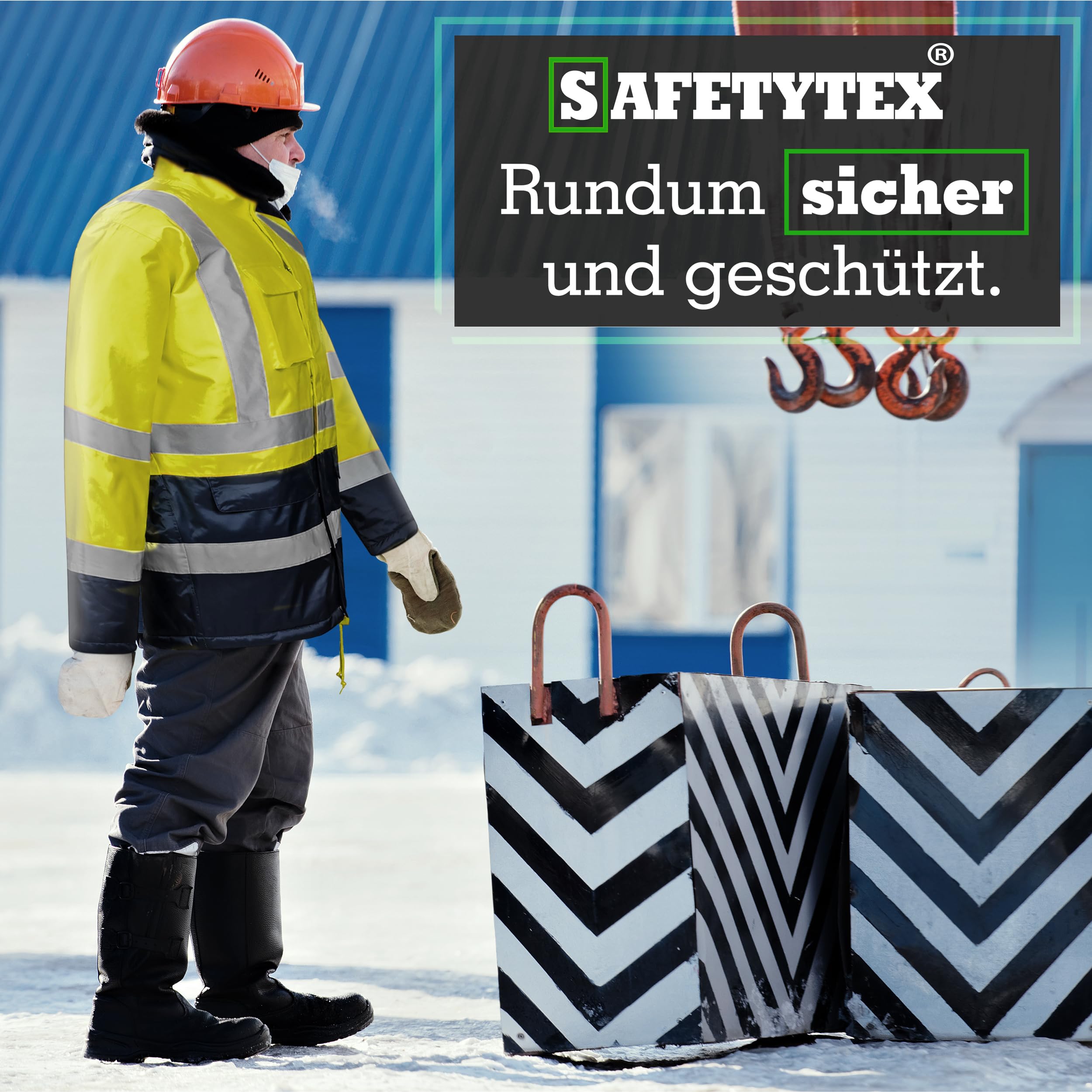 Safetytex Winter Warnschutz Parka - Arbeitsjacke - Warnschutzjacke - Outdoor Warnjacke - wasserdicht & winddicht - fluoreszierend