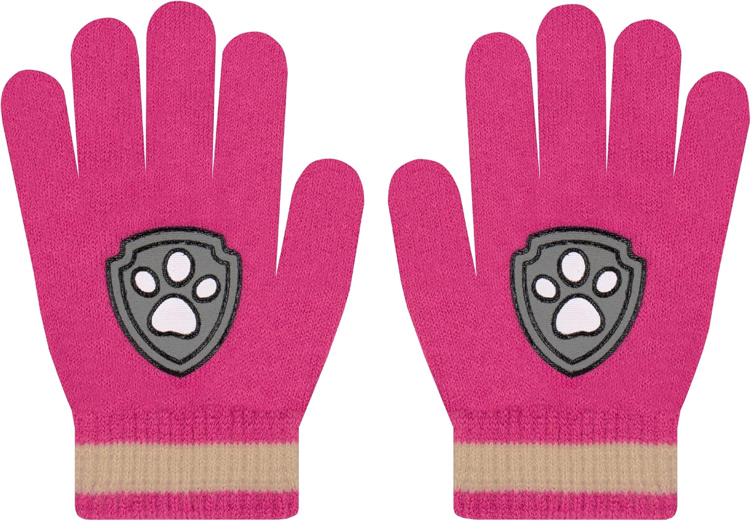 Paw Patrol Girls Hat And Gloves, Skye Kids Hat And Kids Winter Gloves Set With 3D Ears, Pink, One Size - Image 7