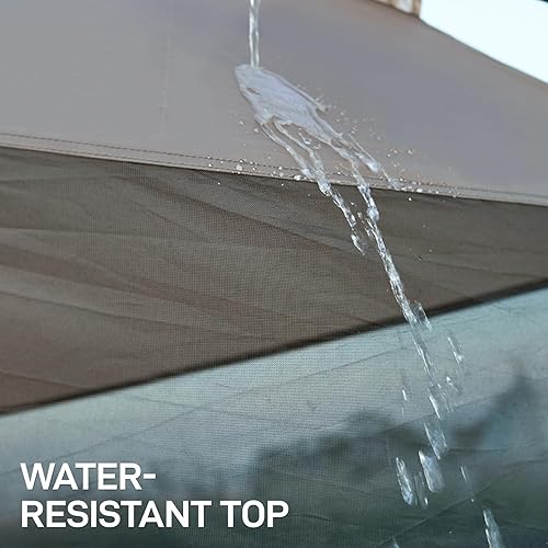 Miniatura 8 de EVER ADVANCED Pantalla magnética para habitación de 11 x 9 pies, entrada manos libres, cámara de pantalla con protección solar para campamento y