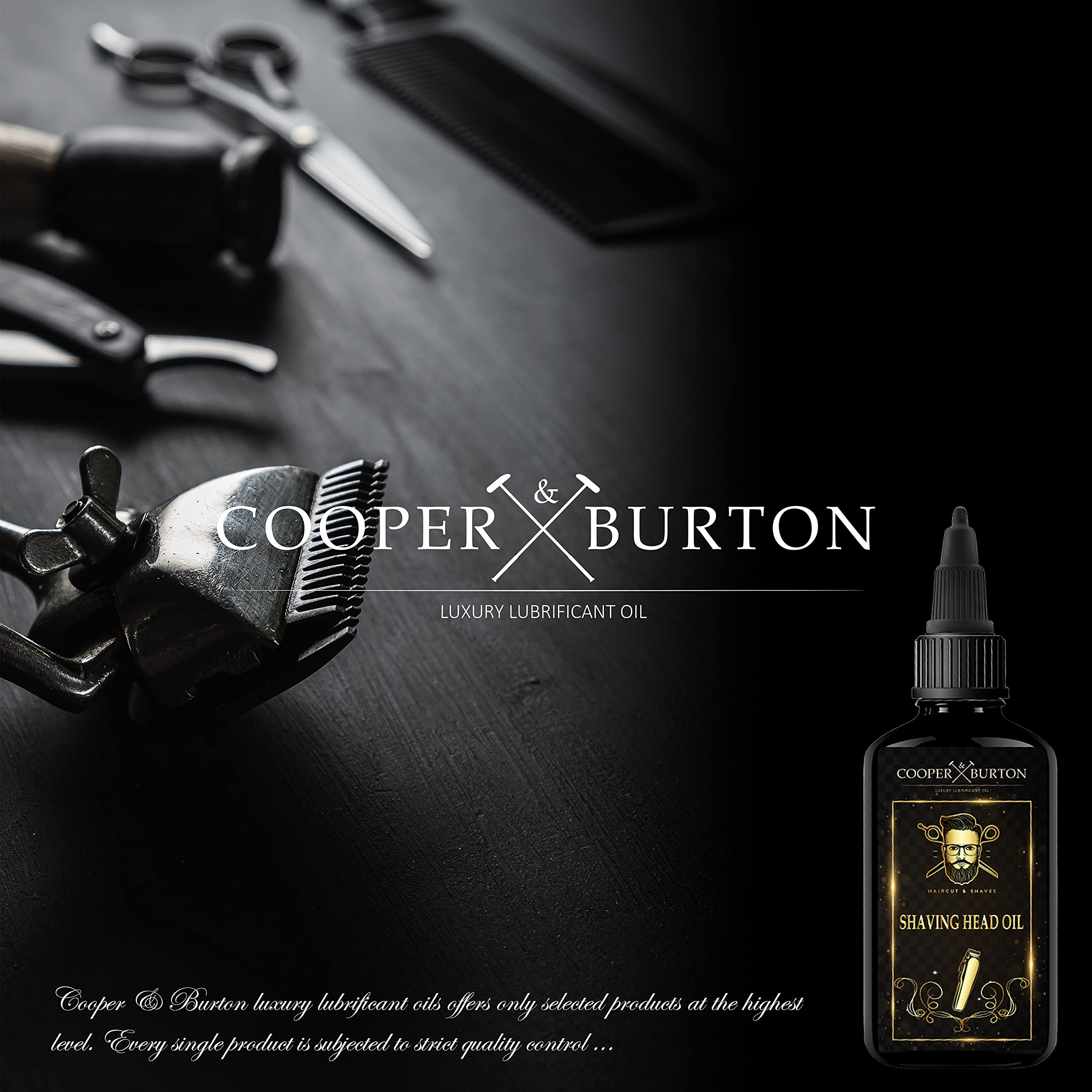 COOPER & BURTON zestaw do czyszczenia głowic golących i olejowych i głowic golących jako ekonomiczny zestaw do pielęgnacji maszynki do strzyżenia włosów, ostrzy do strzyżenia włosów i usuwania sierści