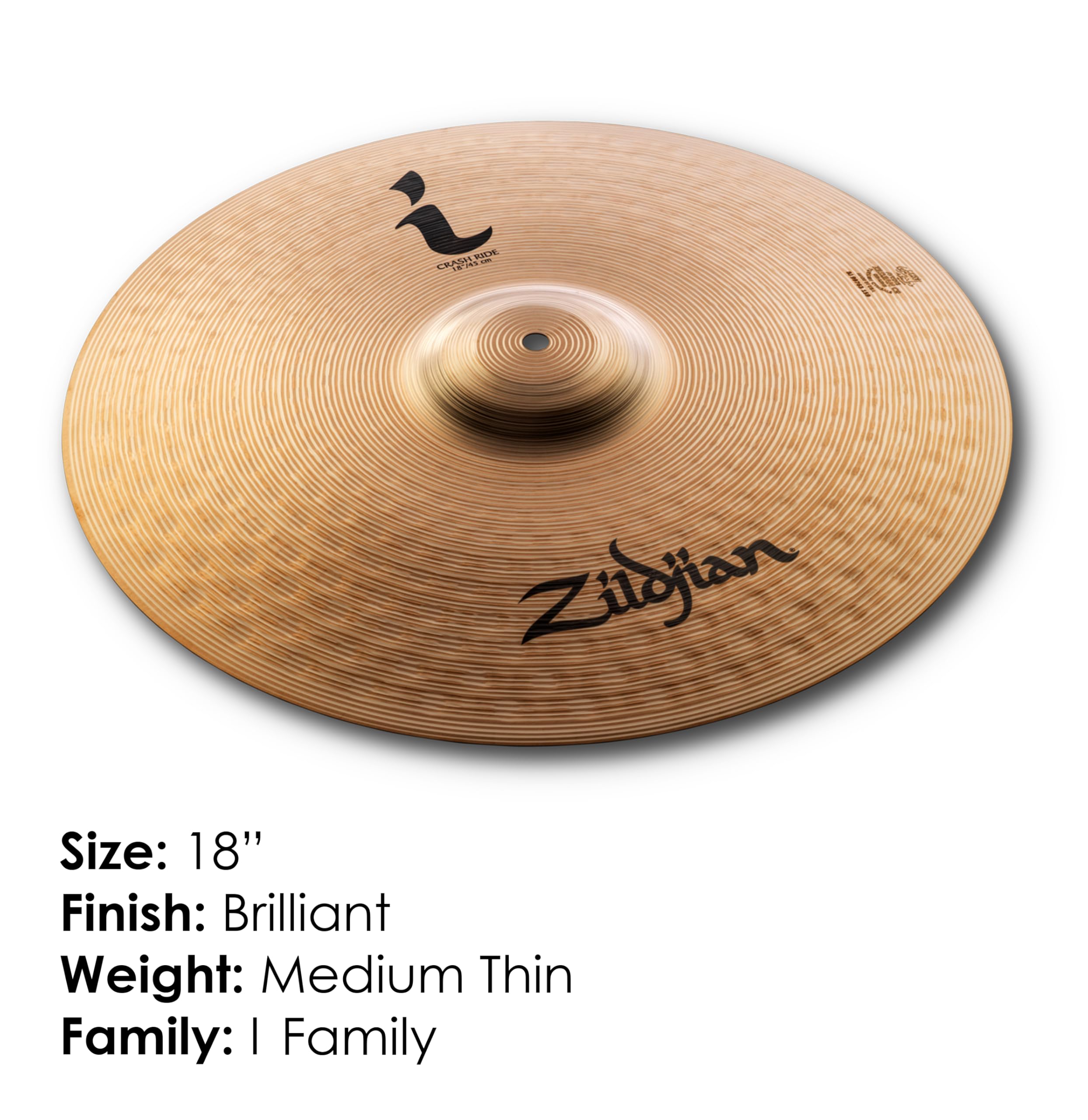 Zildjian ILH18CR I Family Series - Crash Ride Cymbal - 18"