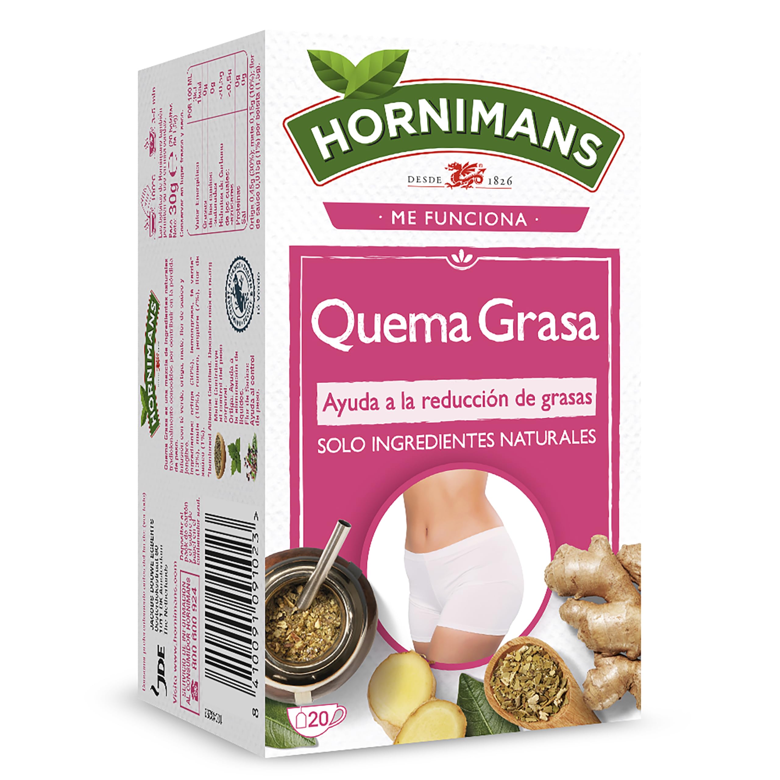 Hornimans Infusión Quemagrasa 20 Bolsitas