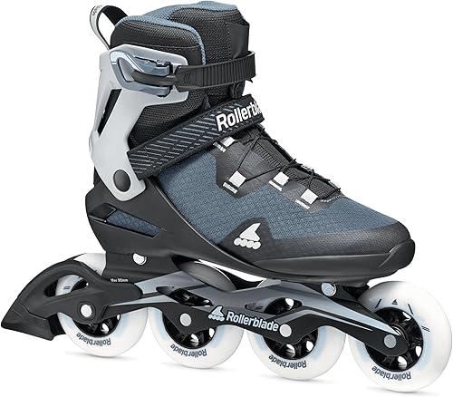 Miniatura 9 de Rollerblade Macroblade 90 Patines en línea de fitness para hombres adultos, Azul Orión/Naranja Picante, Patines en línea de rendimiento