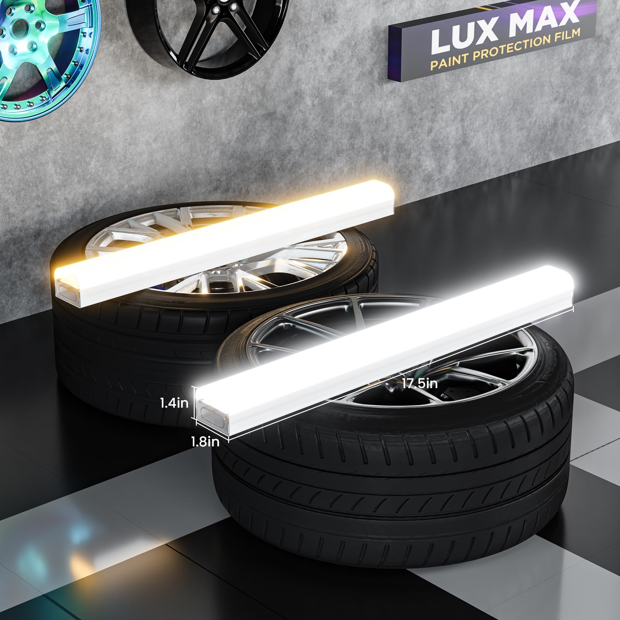 Hexagon Led Garage Light, 3 Stufig Einstellbar, WeißEs/Gelbes Licht, 25 Pack 6500k Lumen Led Garage Lighting, Hohe Helligkeit, Für, Werkstatt, Lager