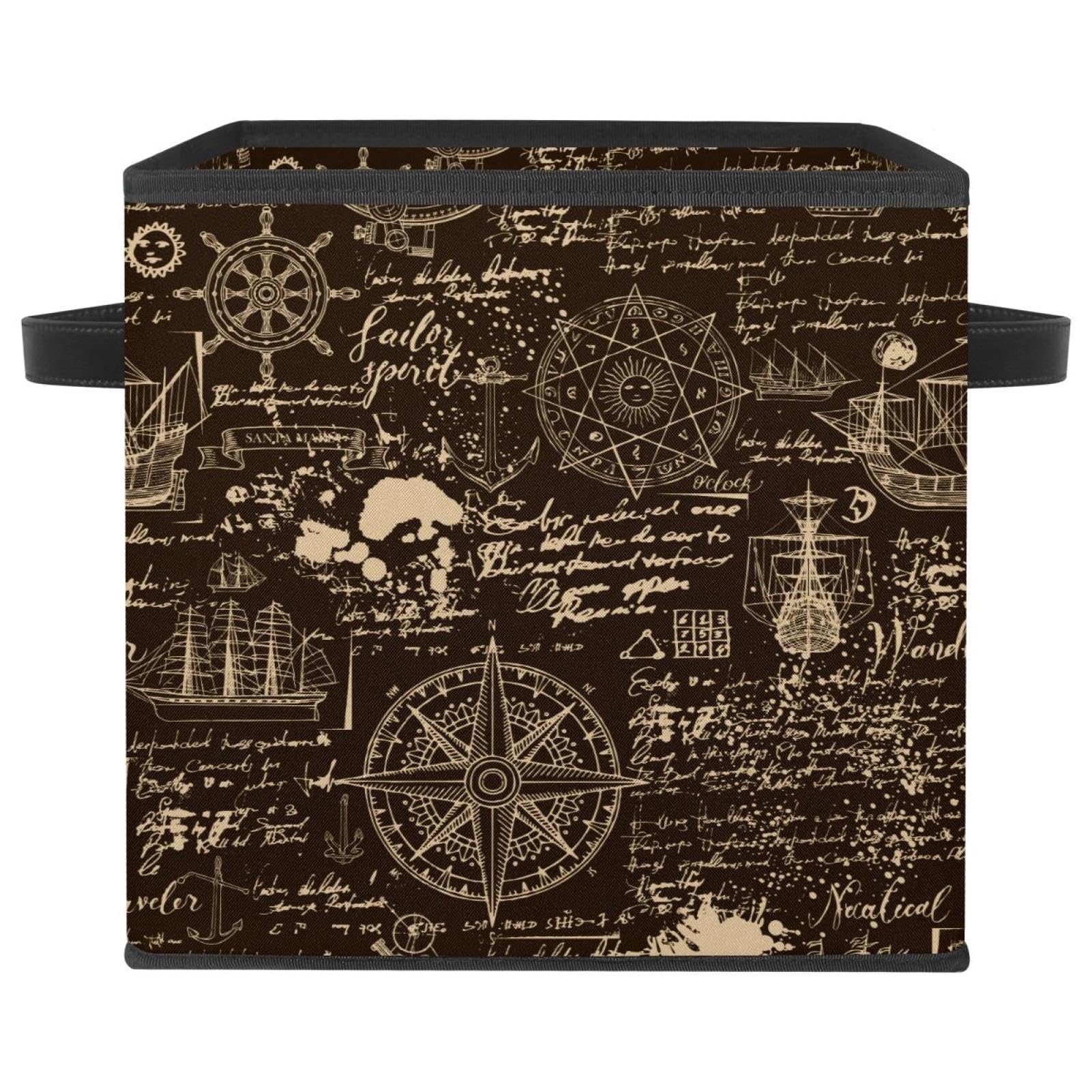 Organiseur de placard motif ancre pour ranger les livres et linges de maison