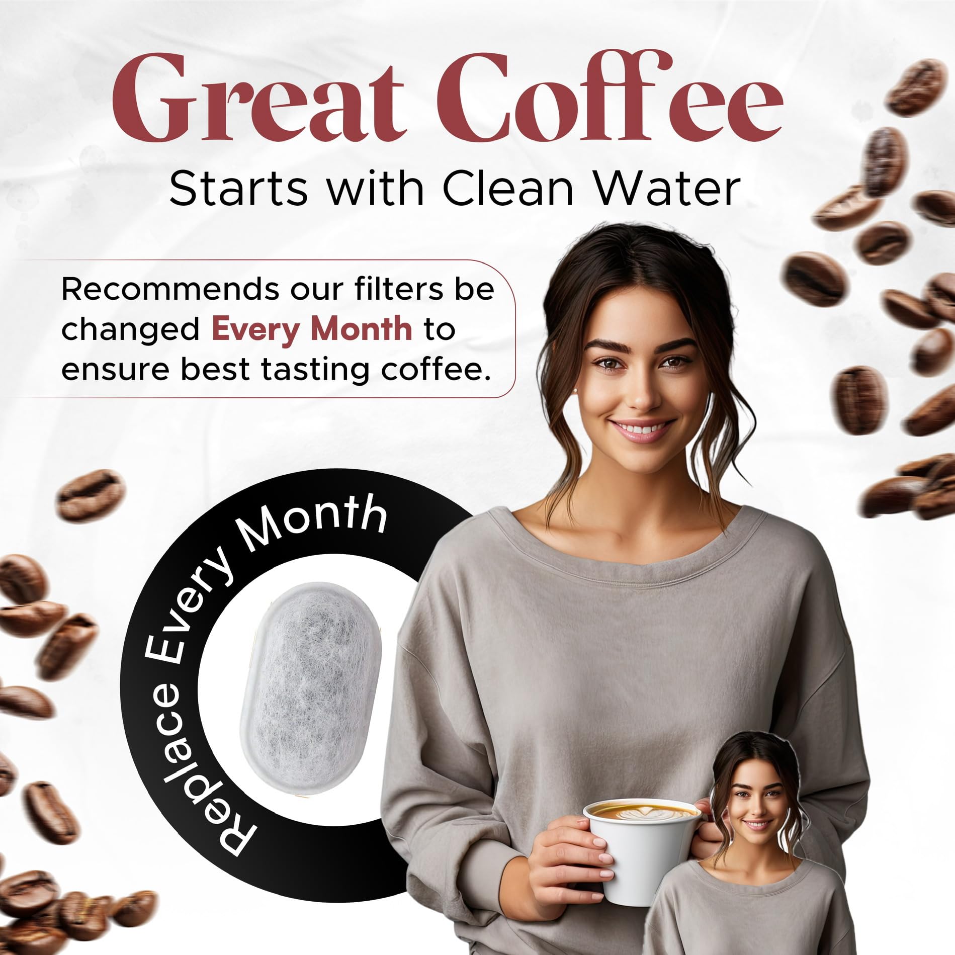 12 Pack Keurig Compatible Water Filter Cartridges - Activated Charcoal Replacement Filters for Keurig 2 0 1 0 — view 5