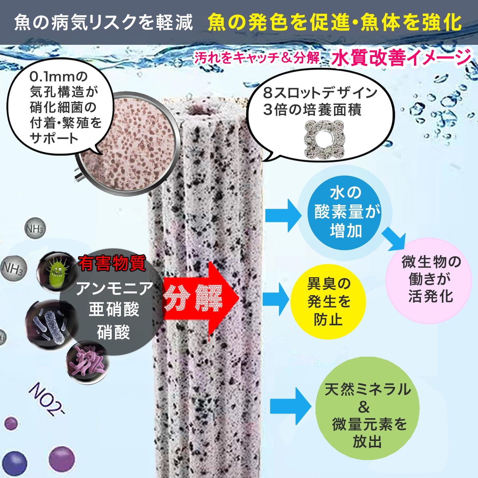 機能性水質最適化ろ過材 Amazon | Anopono ろ過材 濾過材 ろ材 水槽用 金魚 熱帯魚 観賞魚