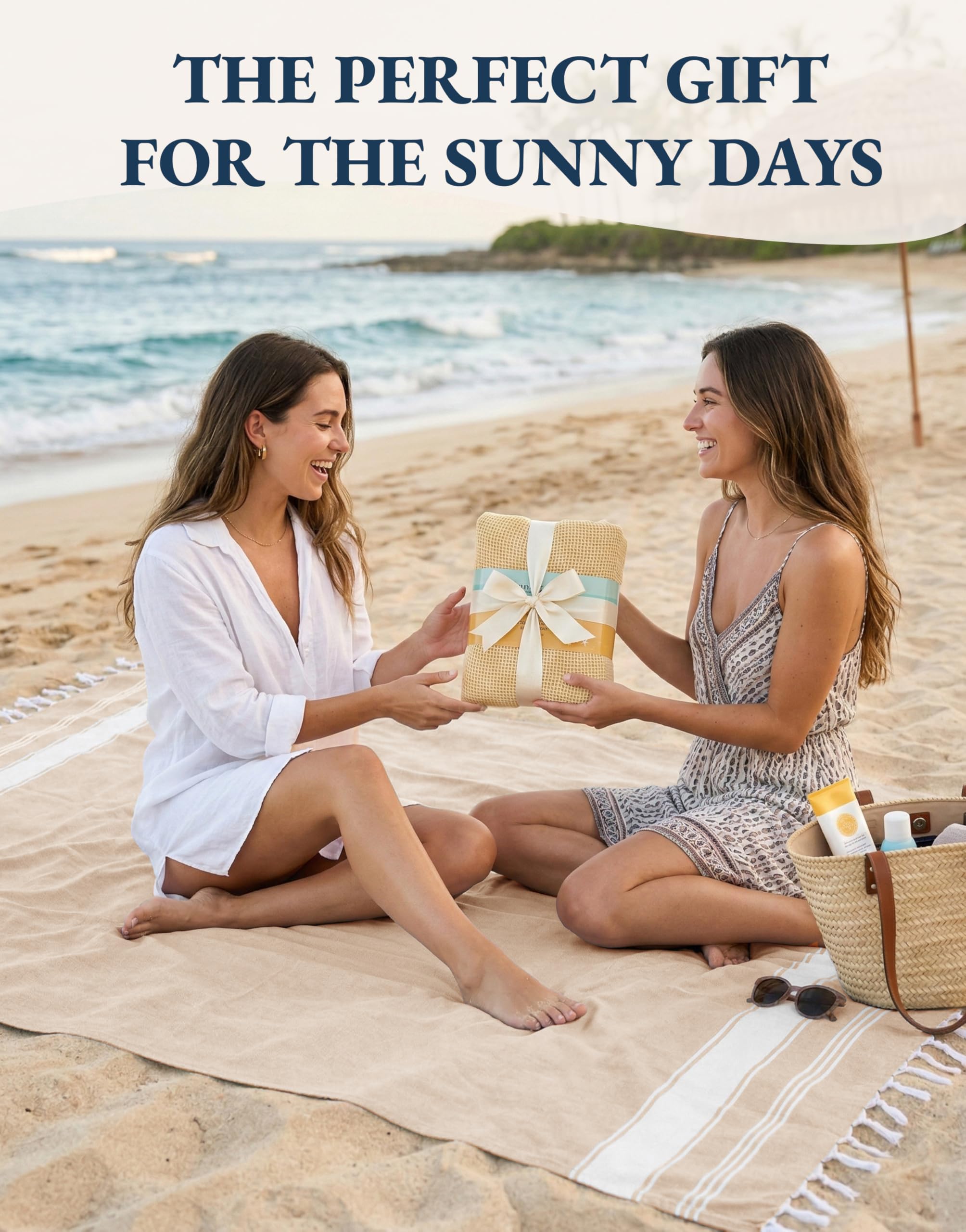 LANE LINEN Confezione da 4 teli mare oversize per adulti, teli mare leggeri da viaggio, prelavati per una sensazione morbida alla mano, asciugamani da spiaggia ad asciugatura rapida, 99 x 180 cm