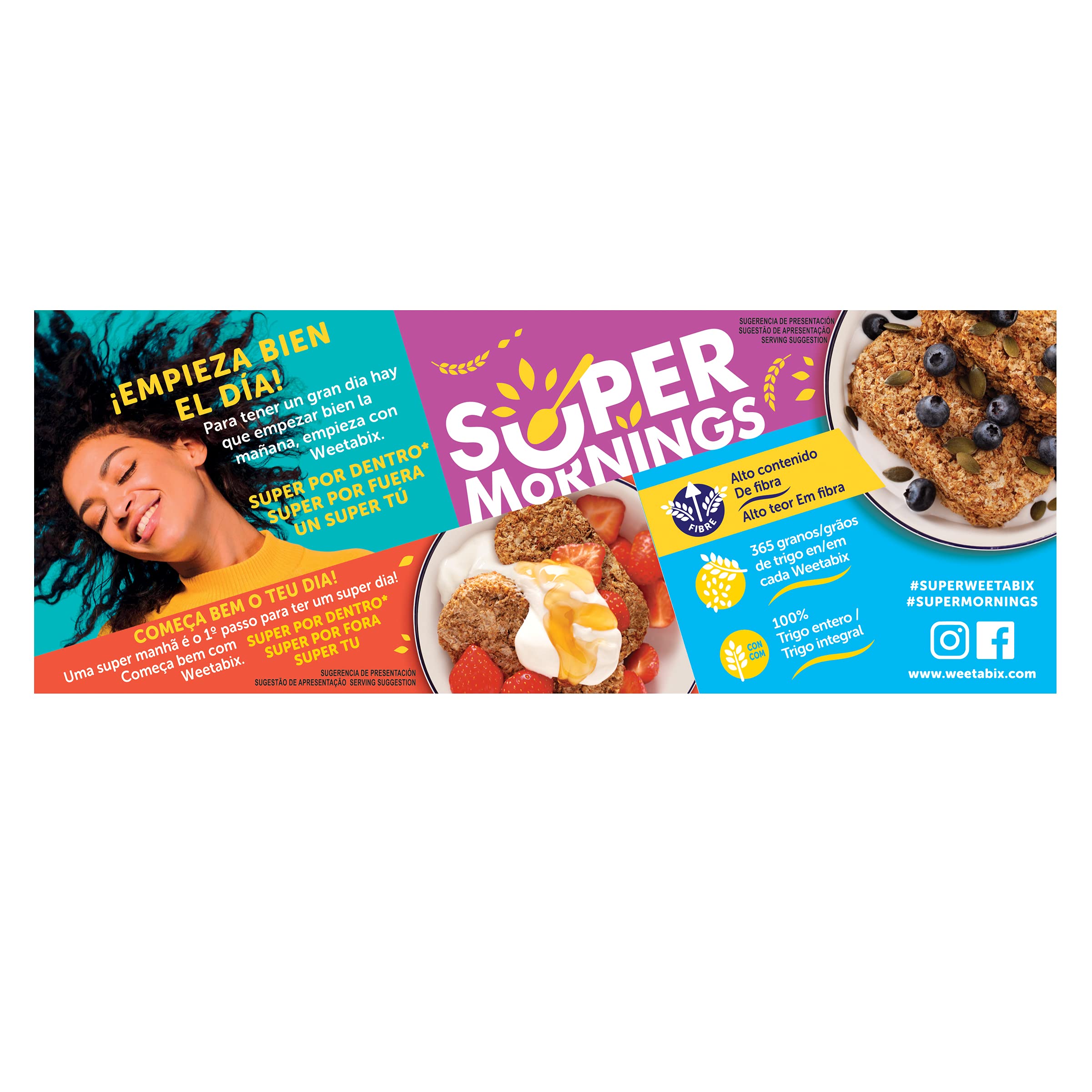 Cereales Weetabix Original - Caja de 18 paquetes de 215 g