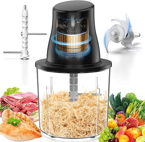 Herramienta trituradora eléctrica de pollo herramienta trituradora de carne multifuncional de 250 W con gran capacidad - Picadora de carne para