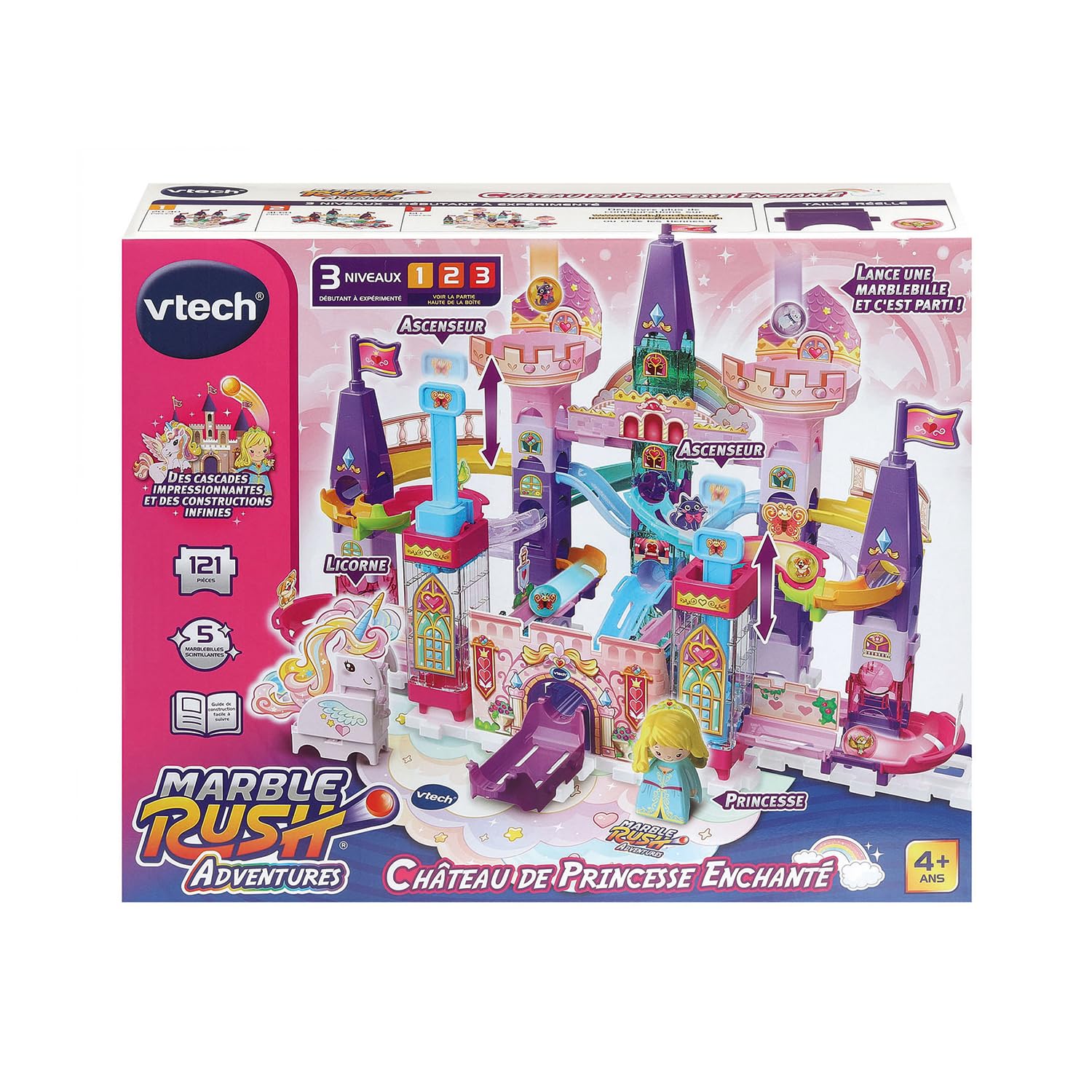 VTech Marble Rush Adventures Schloss der verzauberten Prinzessin, Kugelbahn