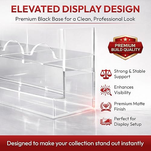 Miniatura 4 de Collector's First Pick Dispensador de 6 ranuras con base transparente – Se adapta a 240 paquetes de refuerzo de tarjetas coleccionables – Compatible