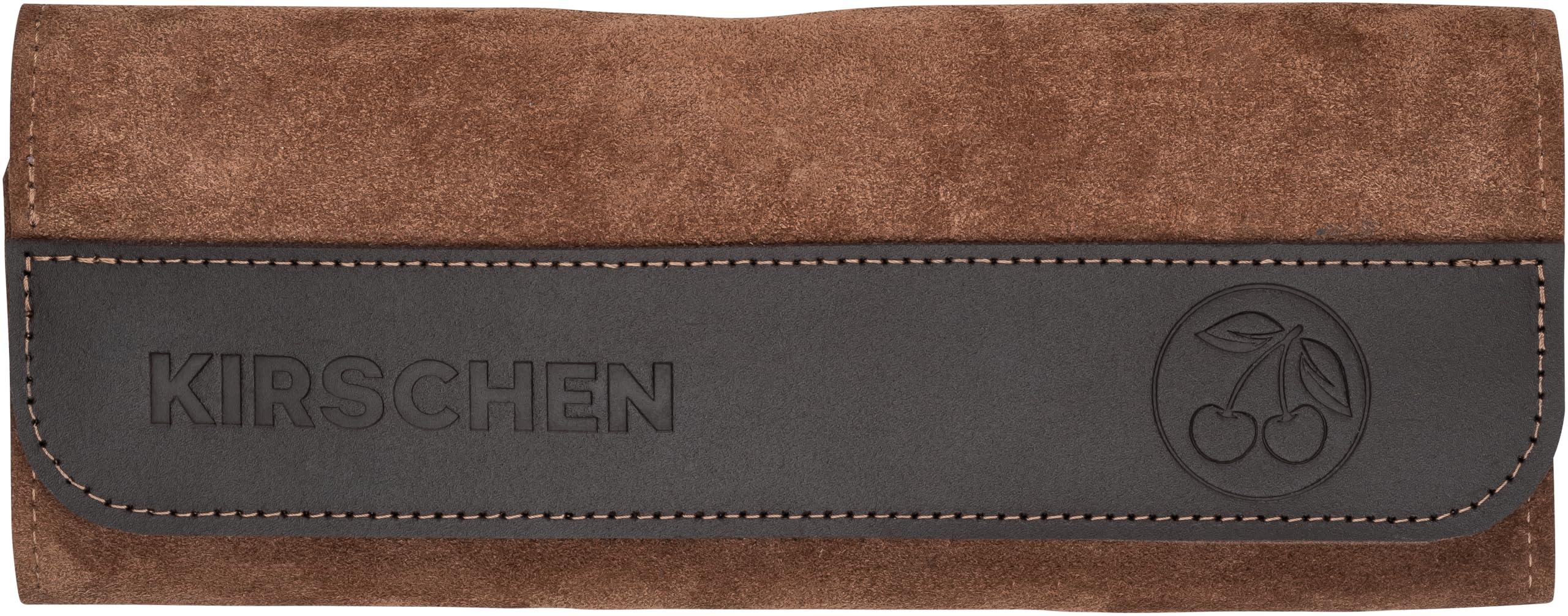 Kirschen 3824001 - Juego de 3 cuchillas de dibujo (3 piezas, con funda de piel, rectangular, cóncava/cuello de cisne, hoja de acero, herramienta de madera, elección ideal para trabajos de madera de