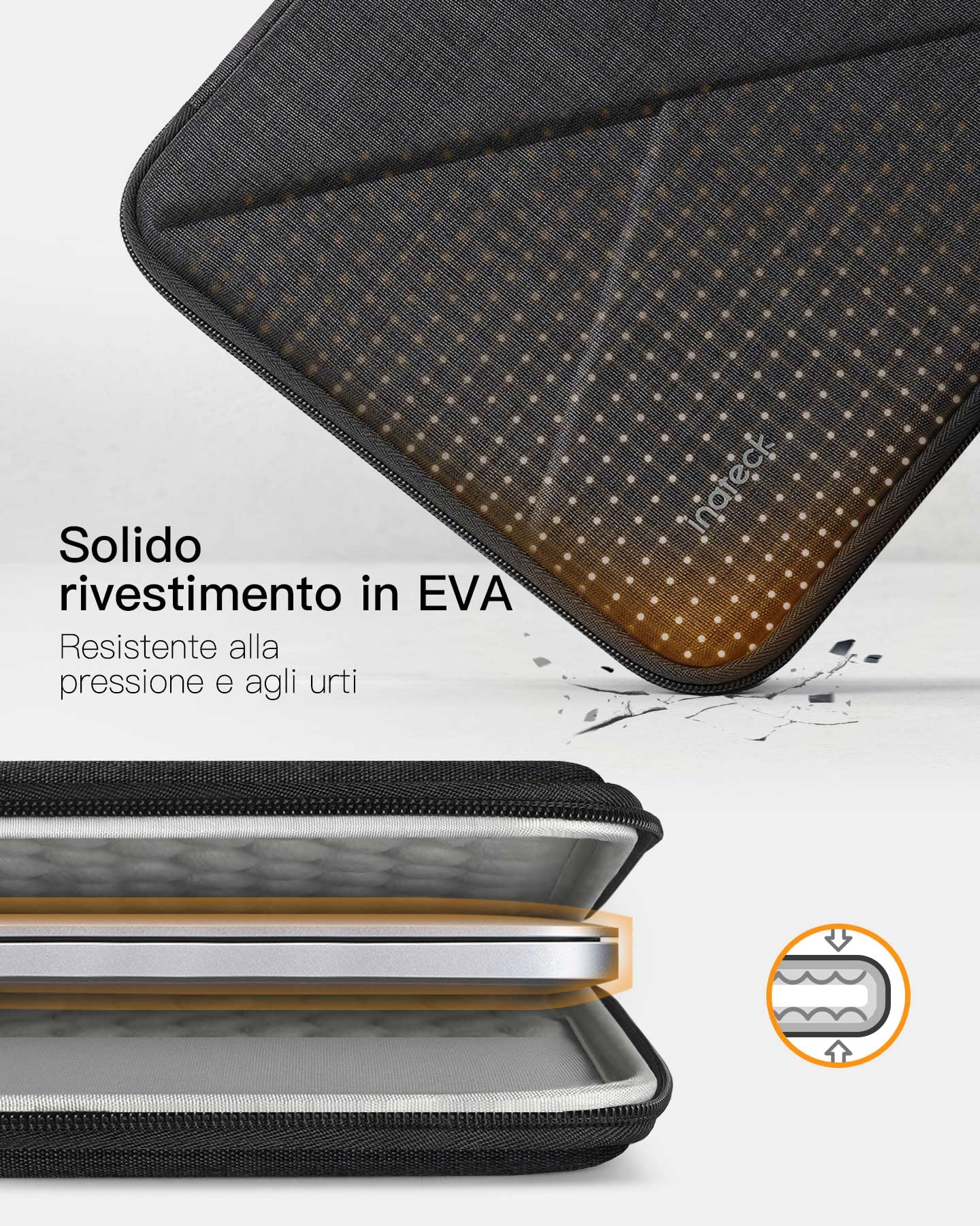Custodia Per Laptop Inateck 14 Pollici - Protezione 360° Per MacBook Pro M4/M3/M2/M1 2021-2024 - Foto 6