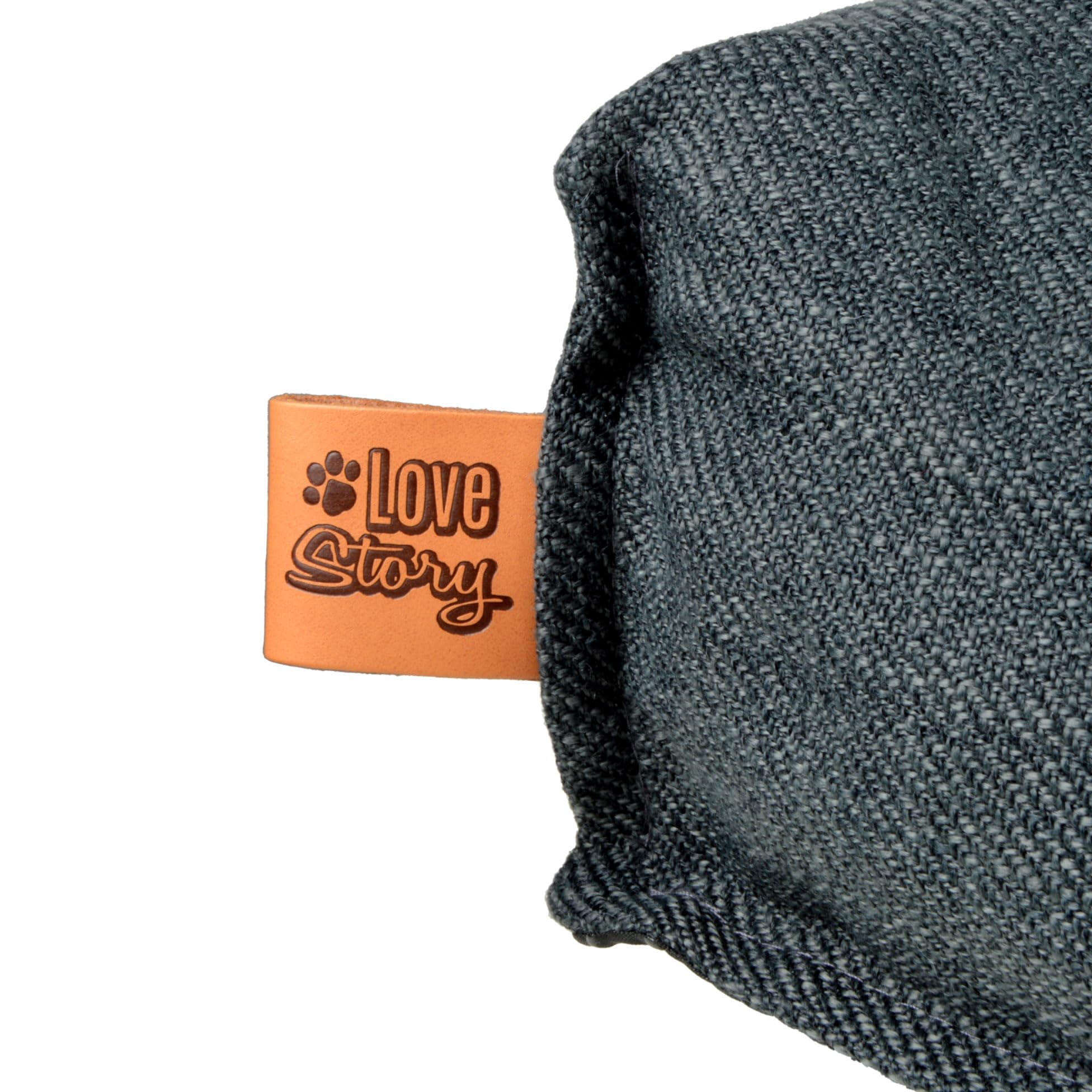 Love Story Cuscino rettangolare in poliestere, 100 x 80 x 12 cm, colore: antracite