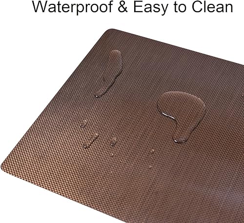 Miniatura 2 de Decozen Juego de 8 manteles individuales para mesa de centro de comedor, resistentes a los arañazos, a las manchas de calor, antideslizantes, para