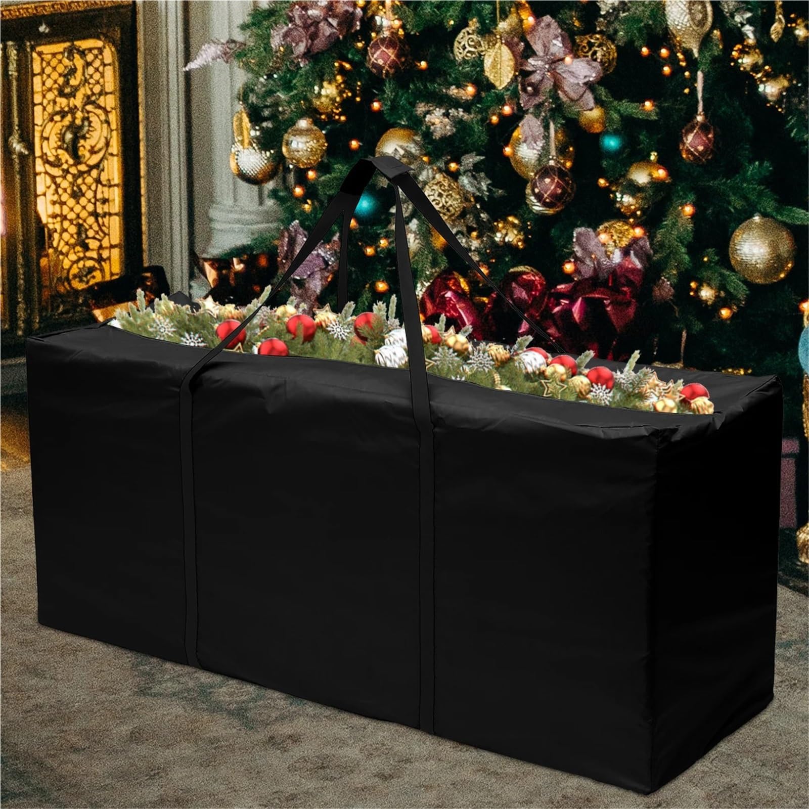 Custodia for bagagliaio for cuscino for mobili da giardino for esterno con cerniera impermeabile in tessuto Oxford resistente agli strappi 210D Per Cuscini(173X76X51cm)