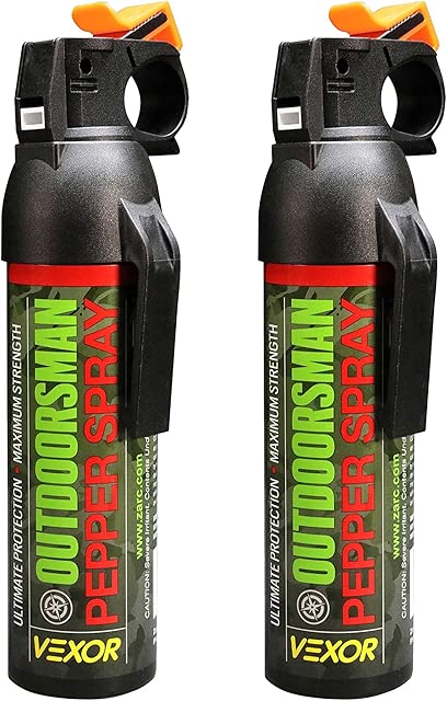 VEXOR® Outdoorsman 9.2 oz. Pepper Spray 25-Foot Range for Ultimate Protection from Zarc™
