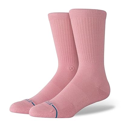 Stance Icon Crew Cut Socks Shoes Dusty Rose