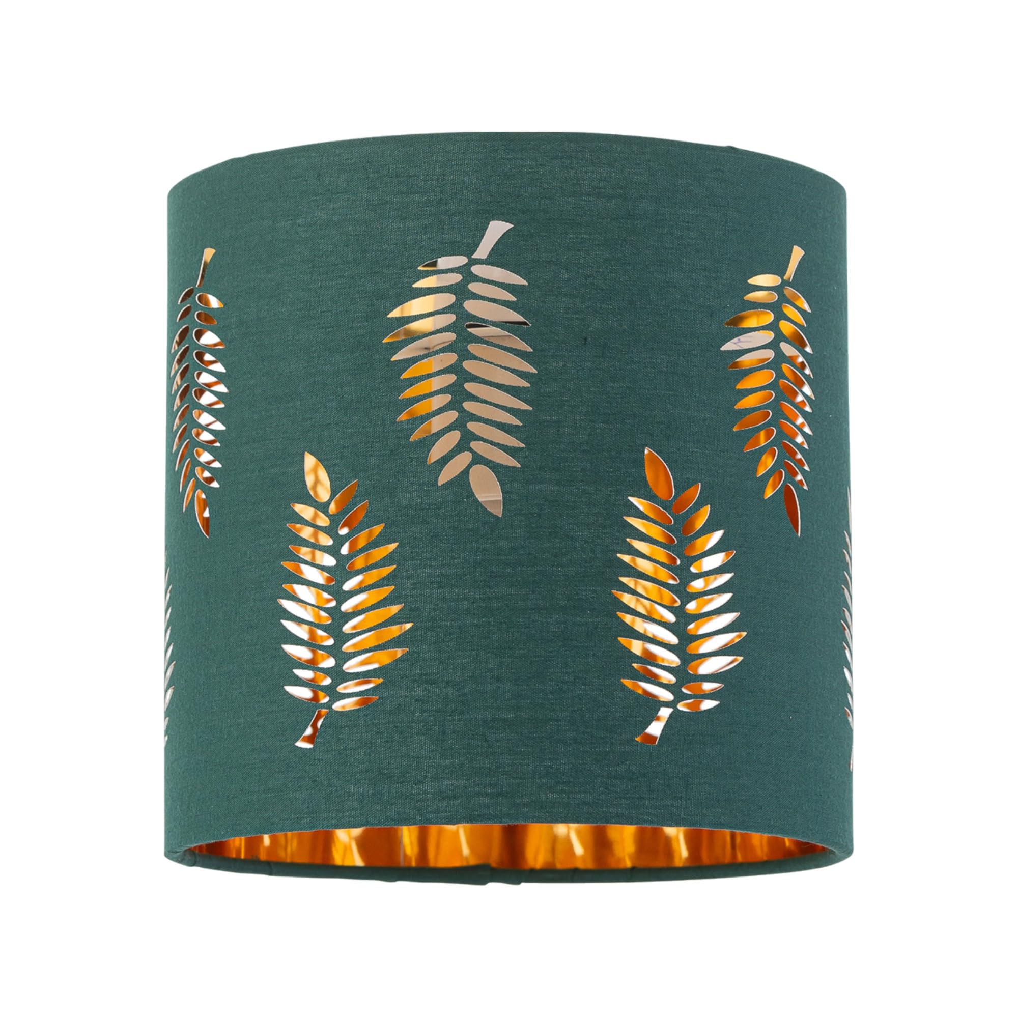 B&Q -  Fern Dark Green Cut Out 15.5Cm Table Lamp Shade